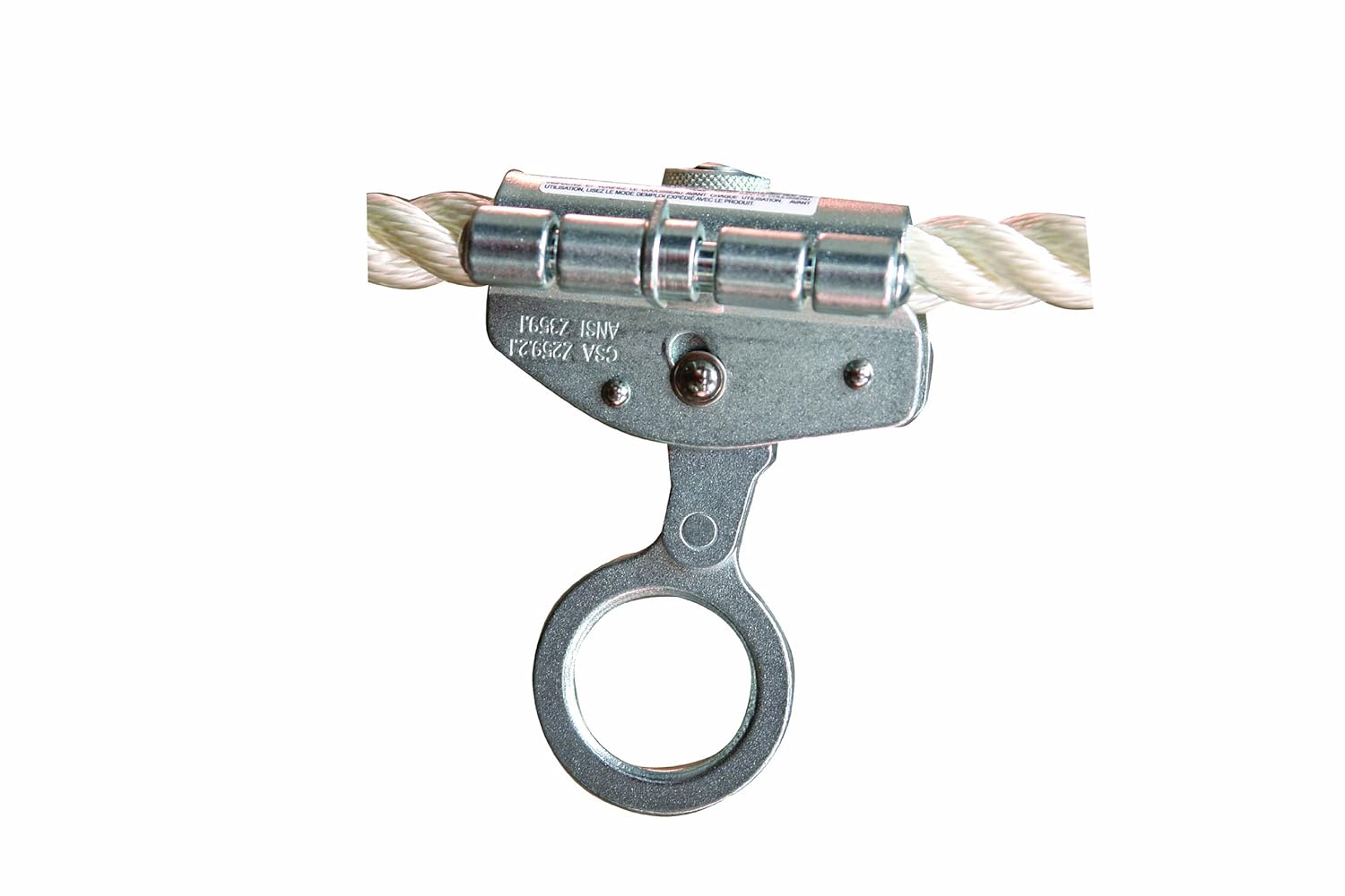 Elk River 19260 Trailing Rope Grab with 1-1/4" Ring, Anti-Inversion and Anti-Panic, 5/8" Size
