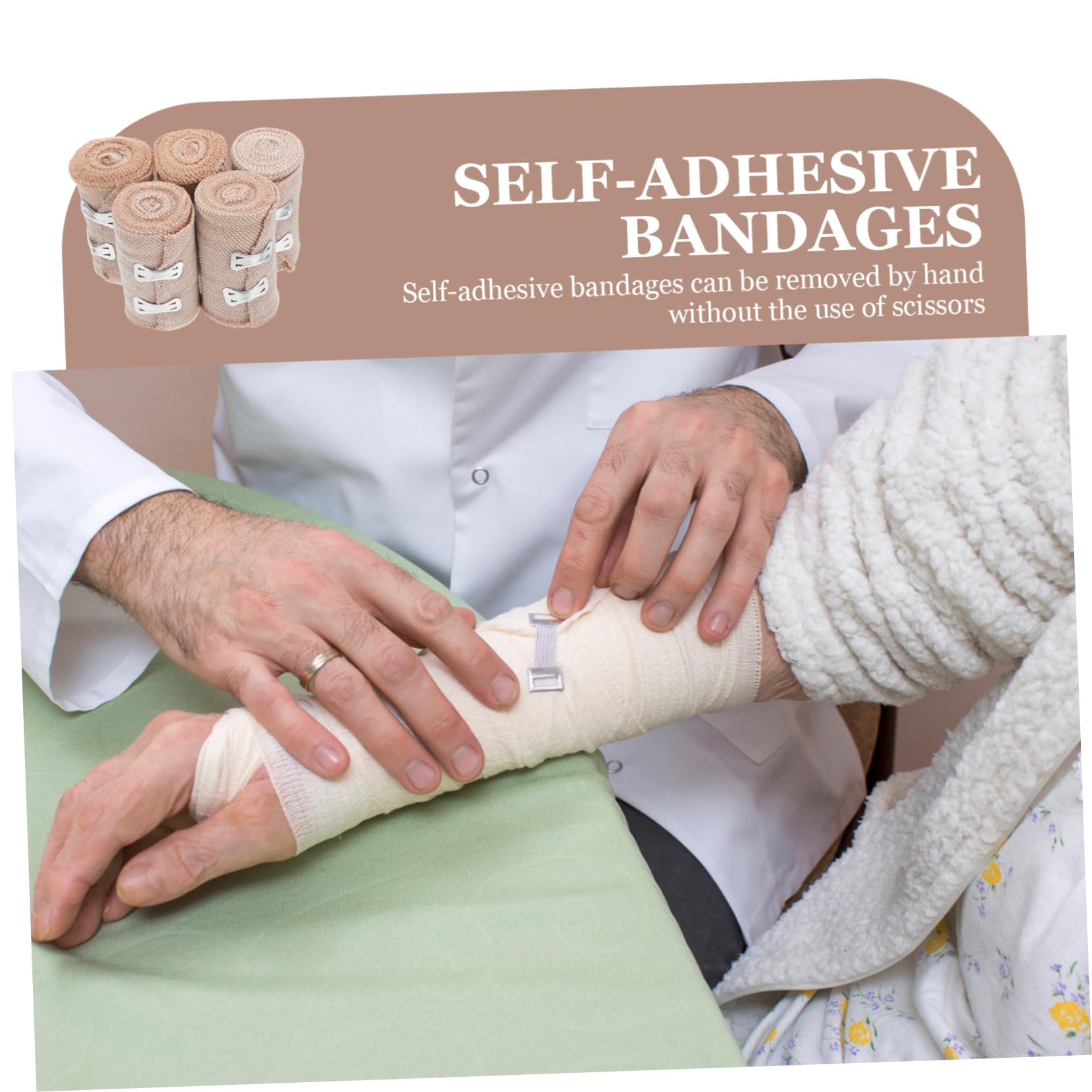 CALLARON 4 Ensembles Bandages Auto Adhésifs Élastiques Pour Doigts Lot De Bandages Non Tissés Pour Animaux Protection Sportive Couleur 5 Pièces * 4