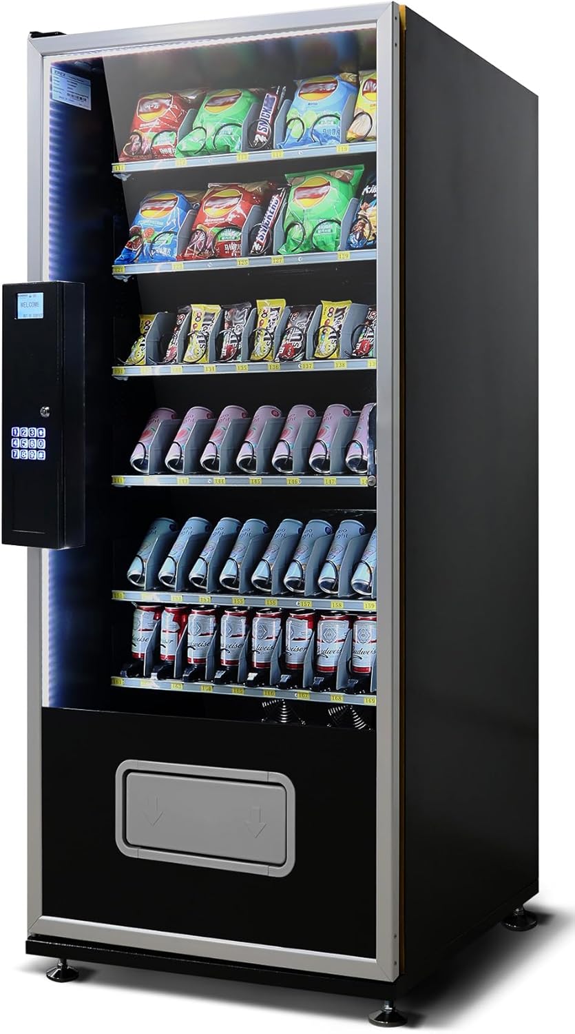Generic G654W Cashless Large Refrigerated Combo Vending Machine with Nayax VPOS Touch Card Reader