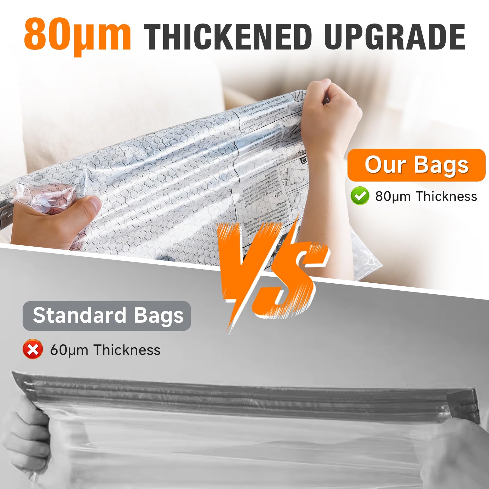Bolsas de almacenamiento al vacío con bomba eléctrica portátil, bolsas de sellado al vacío para ropa, viajes, bolsas de compresión para viajes y hogar, ropa, mantas, almacenamiento de temporada, 12