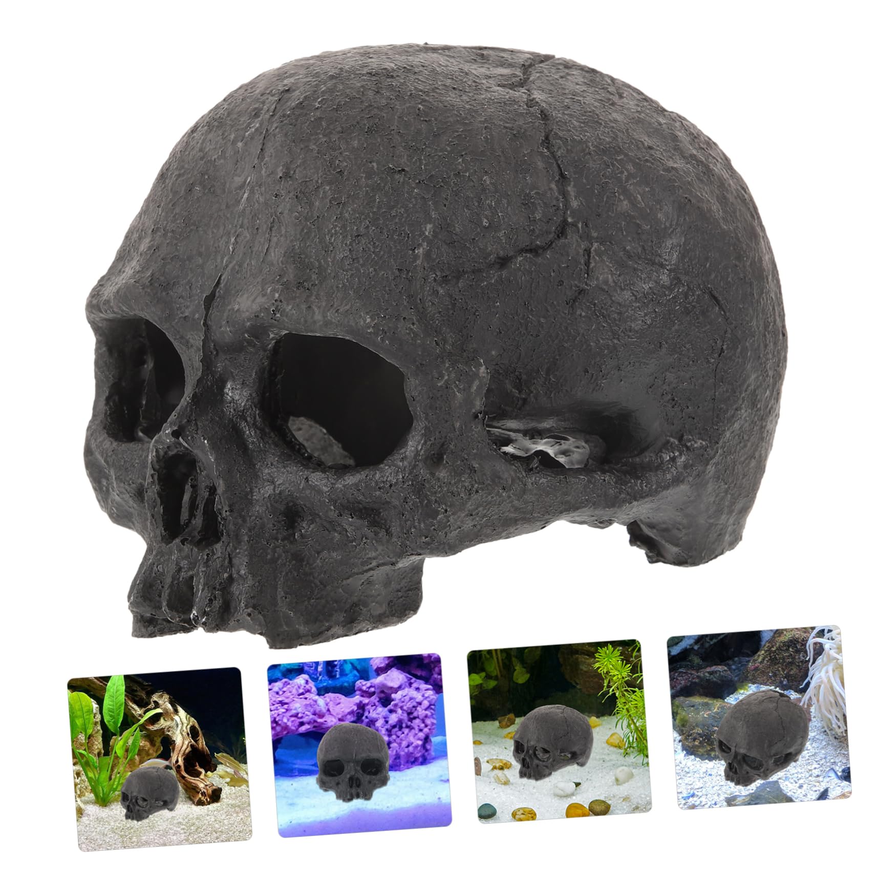 Alipis 5 Pezzi Decorazione con Resina per Terrario Soprammobile Halloween Realistico Accessorio per Rettili e Resistente all