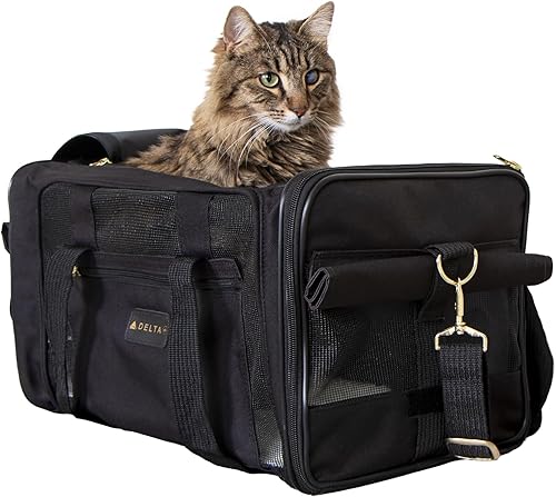 Sherpa Delta Airlines Travel Pet Carrier, Airline — close-up of materials and construction quality