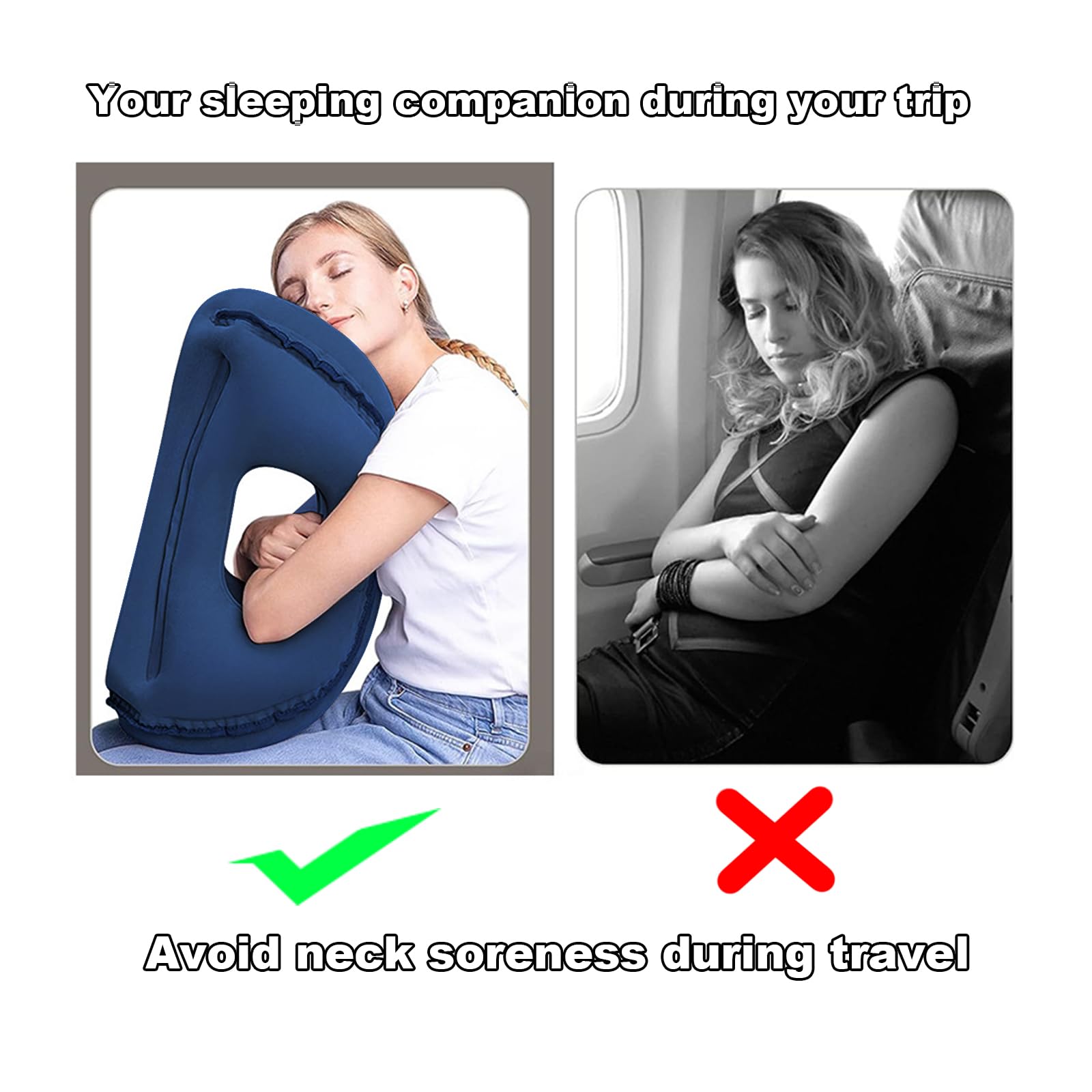 Cuscini da viaggio 、 I cuscini per il collo da viaggio appena aggiornati forniscono un supporto perfetto per la testa e il collo, evitando dolori al collo e alle spalle. Viene fornito con