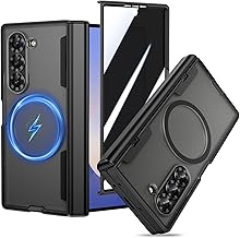 Doeshine Case for Samsung Galaxy Z Fold 6, Anti-Spy Screen Protection, Magnetic Charging & Reinforced Hinge Protection (NO S-Pen), Hard Shockproof Case Cover (Black)