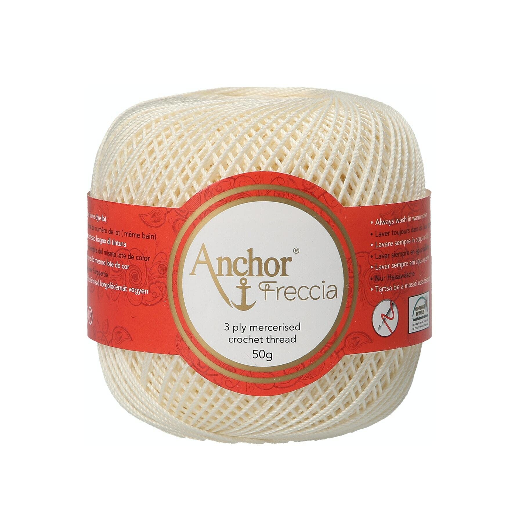 Anchor 4772008-06650 Crochet Yarn 100% Cotton 6650 Thickness 8