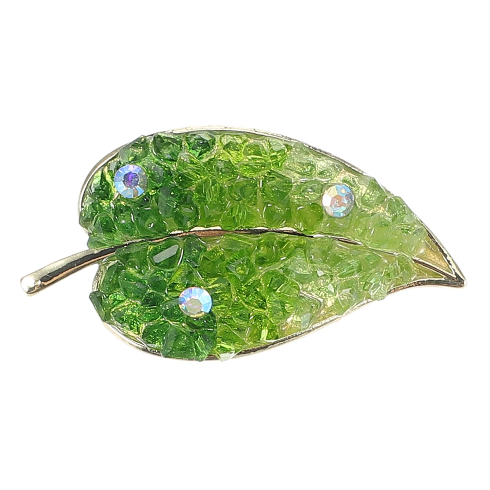 jewellery Liść modna biżuteria vintage szalik dekoracja pinów jesienne broszki kobiety metalowe na ubrania urodzinowy broszka zielony diament jewellery