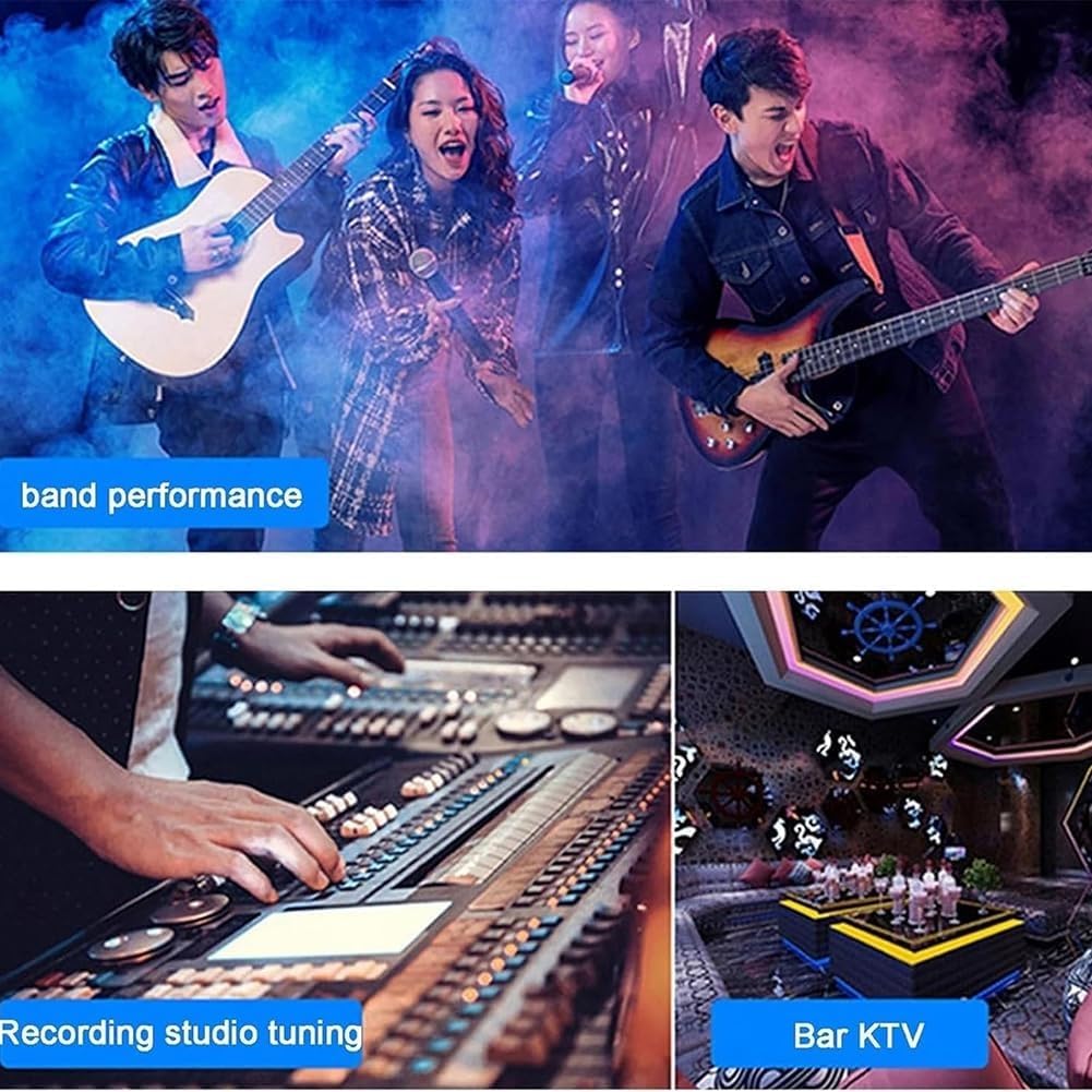 Digital Equalizer,Audio Stereo Graphic Equalizer,Spectrum Display,Noise Reduction,10 Preset Effects,for Recording Studio (2)