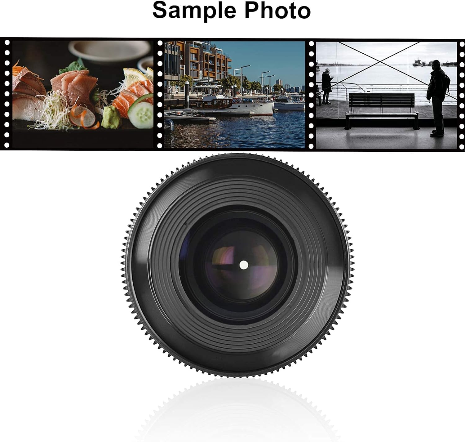 MEKE 50mm T2.1 Full Frame Manual Focus Cinema Lens for Cinema Cameras with EF Mount