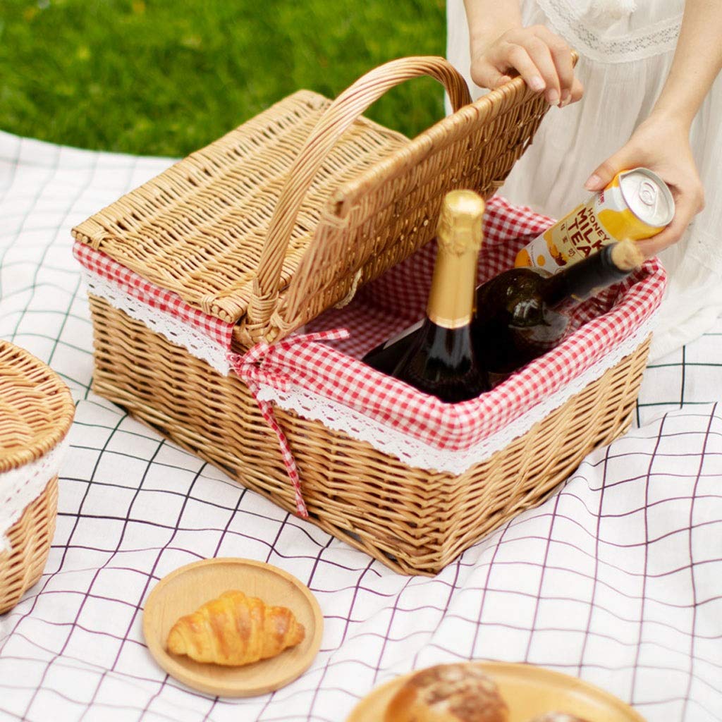 Panier en Osier Naturel de Grande Capacité, Panier de RéColte