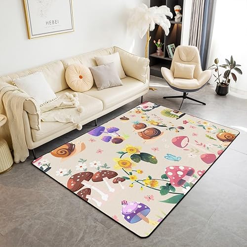 Miniatura 21 de jejeloiu Alfombras con estampado de radio Boombox para sala de estar, dormitorio, para niños y niñas, alfombra decorativa retro de 3 x 5 pies, Azul