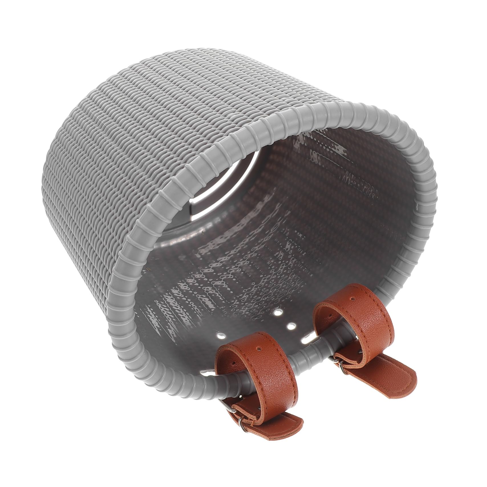 KOMBIUDA Bicycle Basket with Straps Durable Plastic Front Basket for Scooters Bikes Capacity for School Bags Easy to Install Versatile Accessory