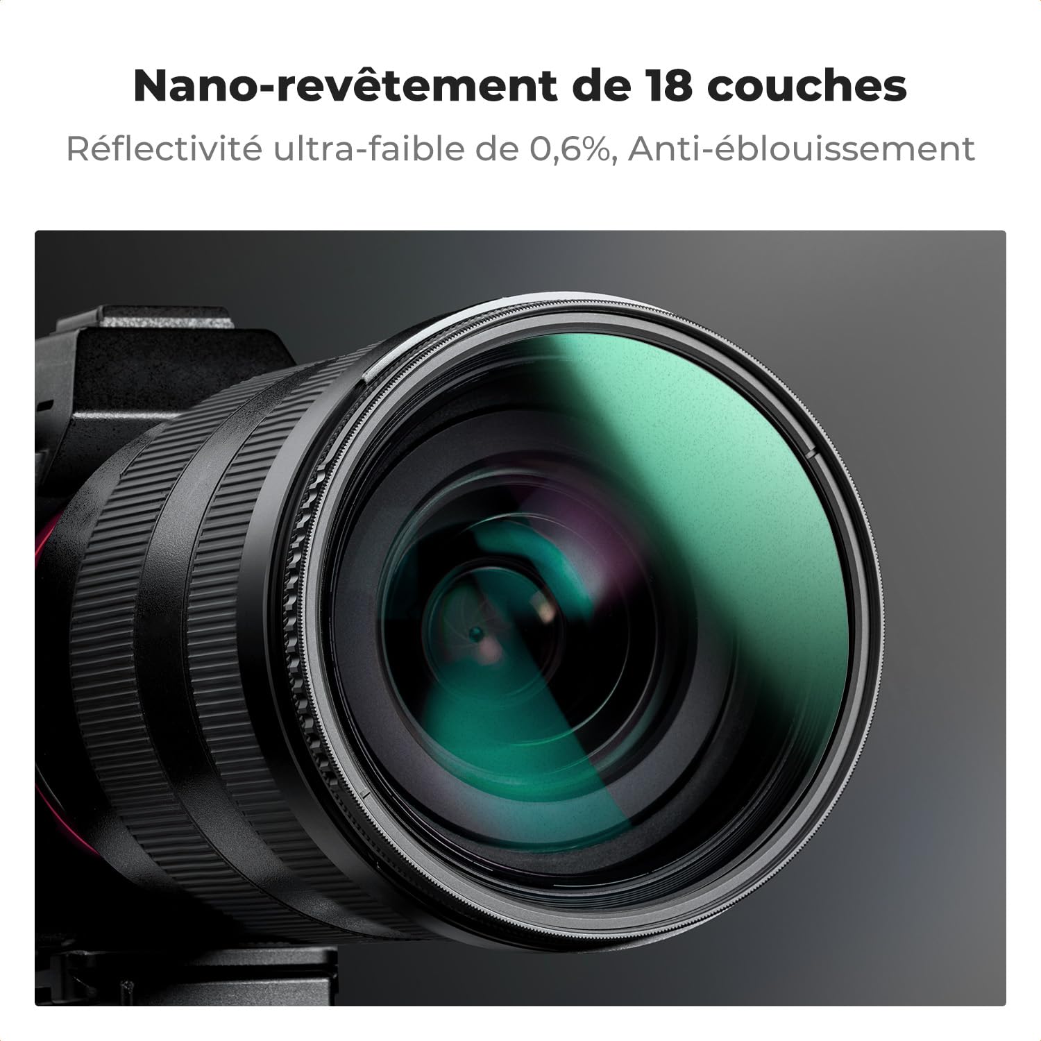 K&F CONCEPT 40.5mm Filtre Black-Mist 1/4+CPL 2 en 1 Effet Diffusion Polarisant et 3 Chiffons de Nettoyage pour Objectif Appareil Photo (Nano-Klear Série)
