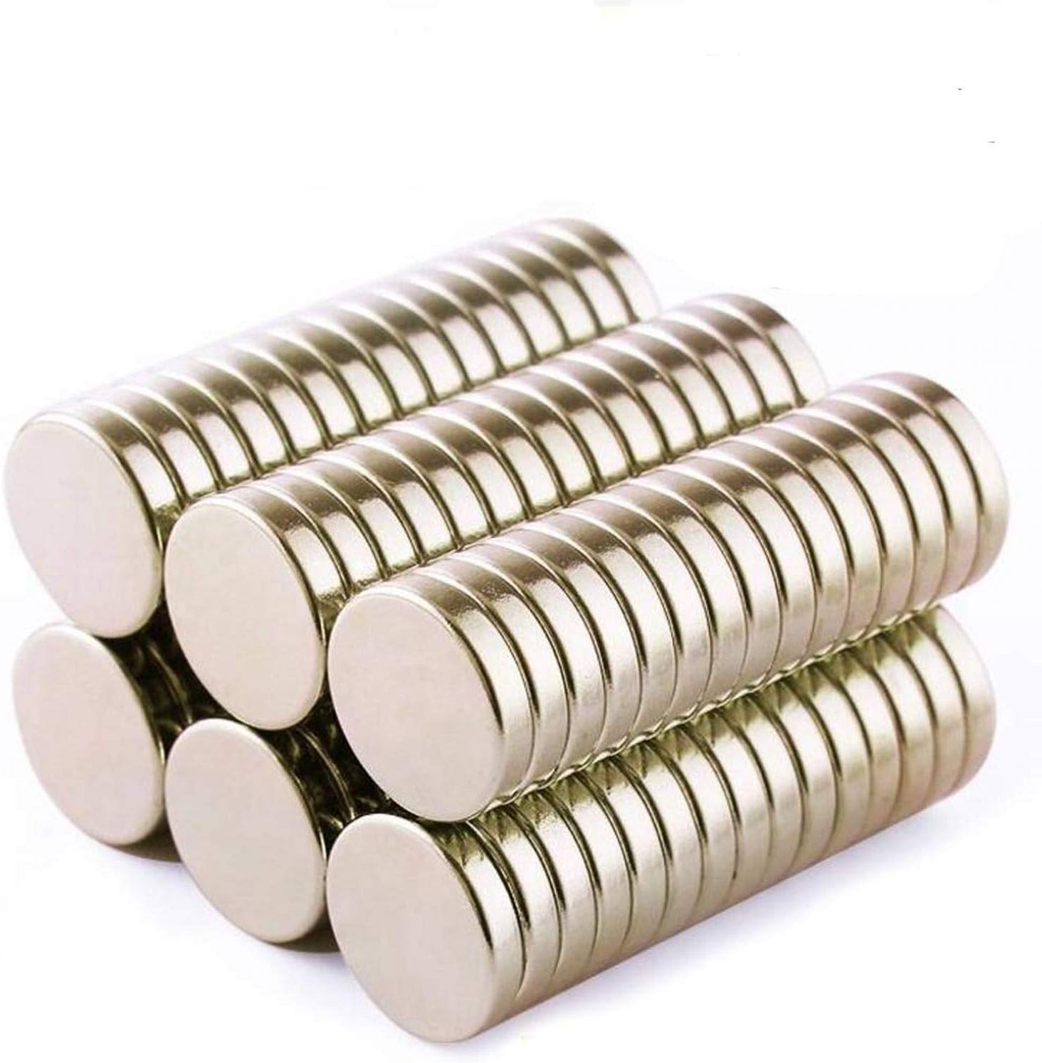 Small Spherical Fridge Magnets,Magnets for Crafts Mini Magnets Tiny Magnets, Multi-Use Refrigerator Magnets, Magnets for Whiteboard (Silver, 10x2mm)