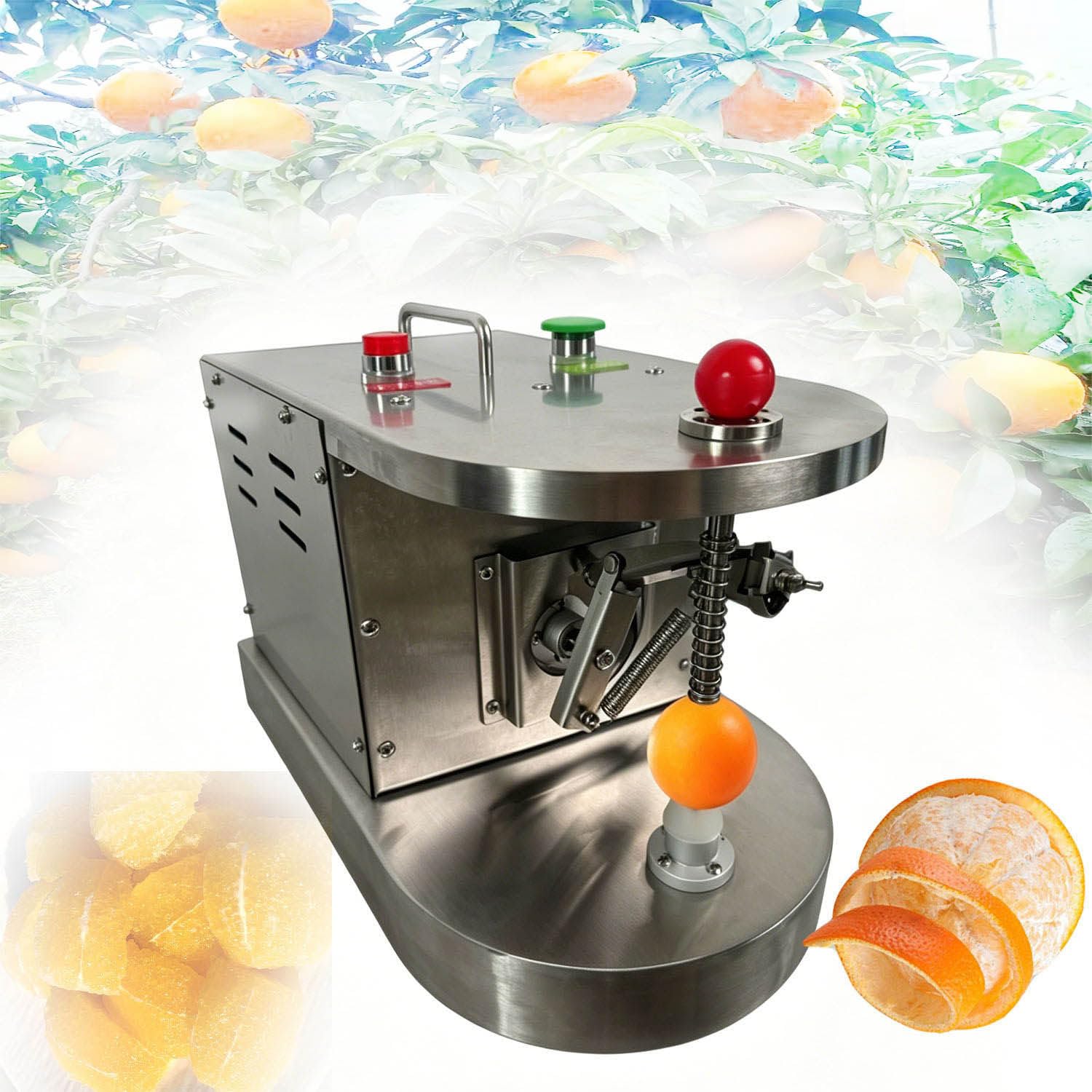 XueFulxion Automatic Fruit Peeling Machine, Adjustable Thickness Electric Peeler for Potato Mango Kiwi, 500pcs/Hour High Efficiency