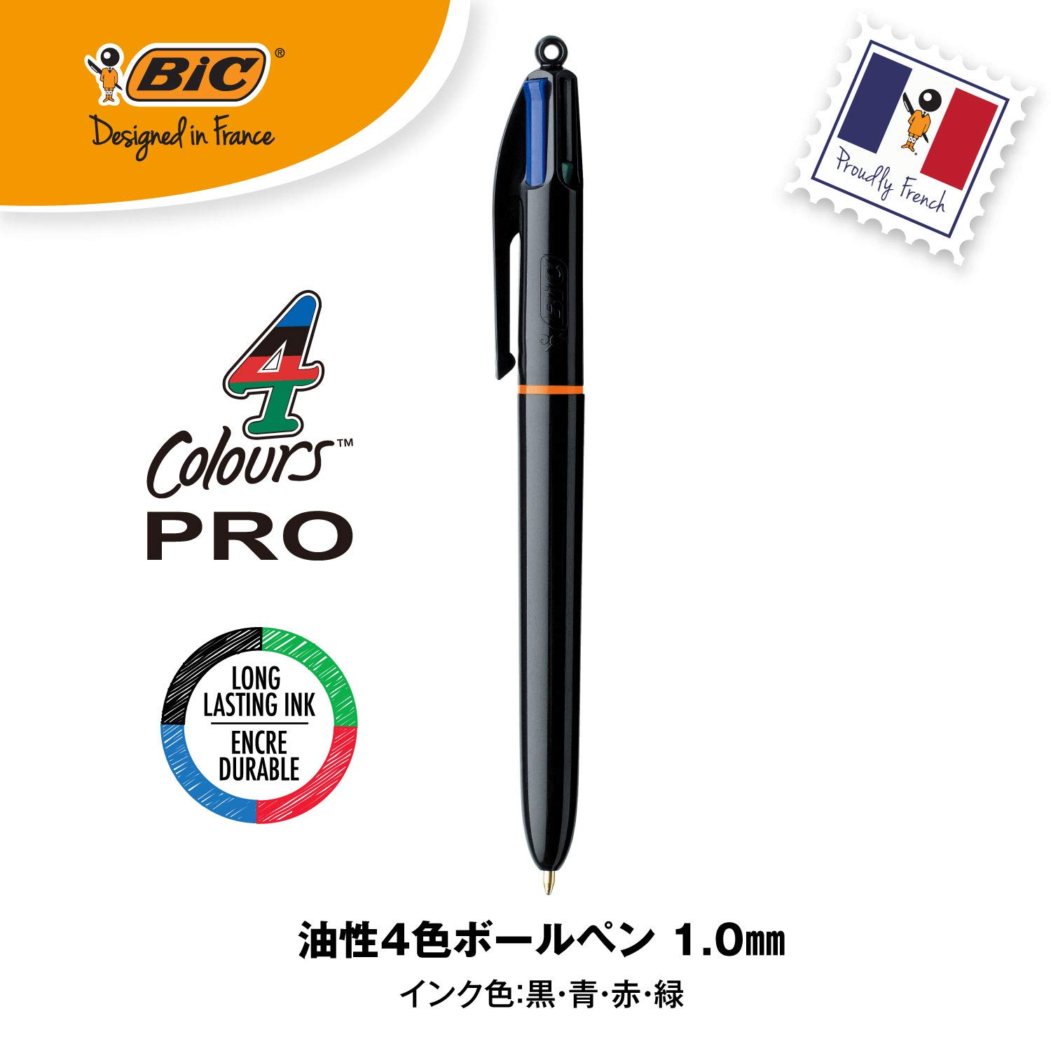 Amazon.co.jp: ビック(Bic) ボールペン 4色ボールペン 多色 PRO 1.0mm