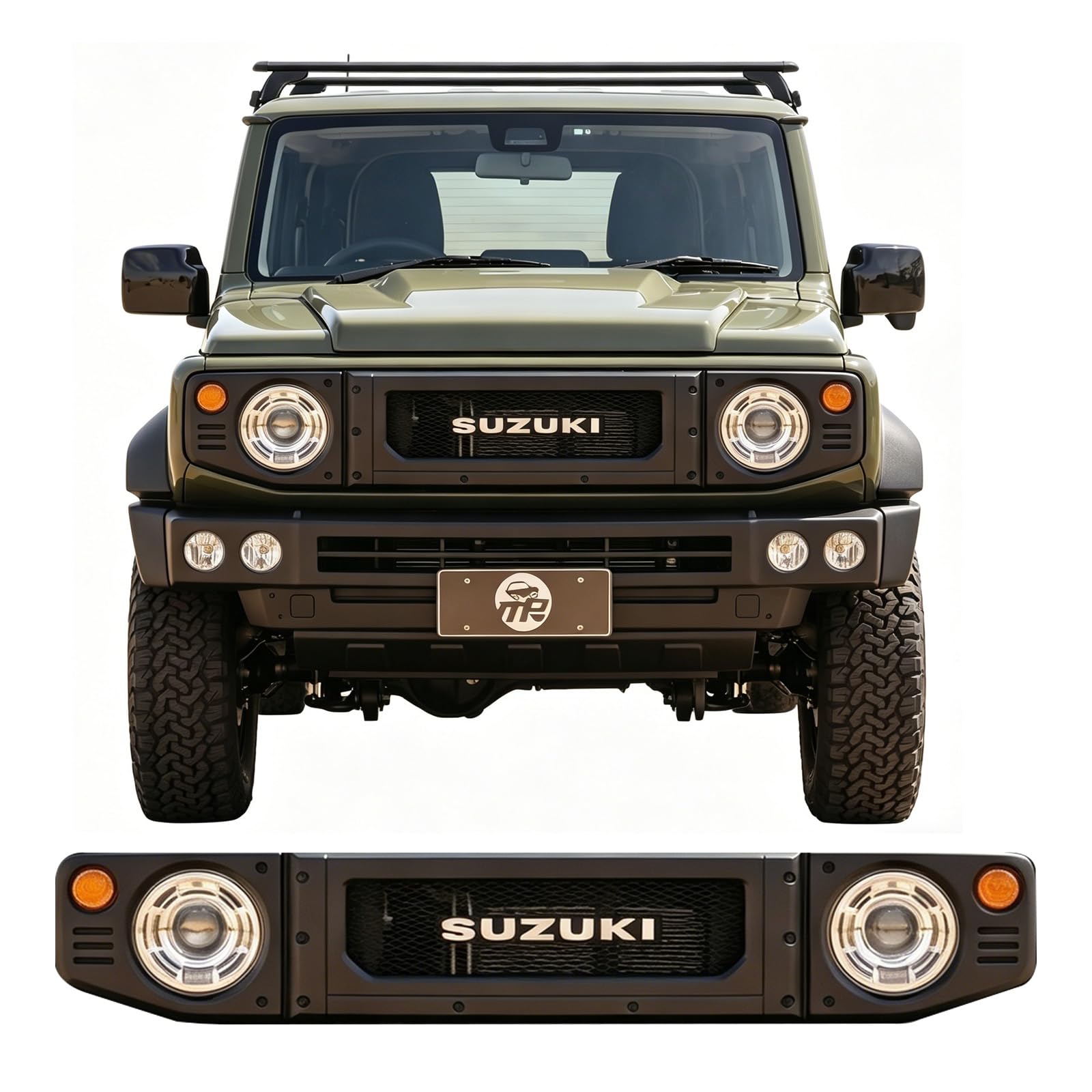 Amazon.co.jp: ApexGo スズキ ジムニー フロントグリル JB64 JB74 JC74