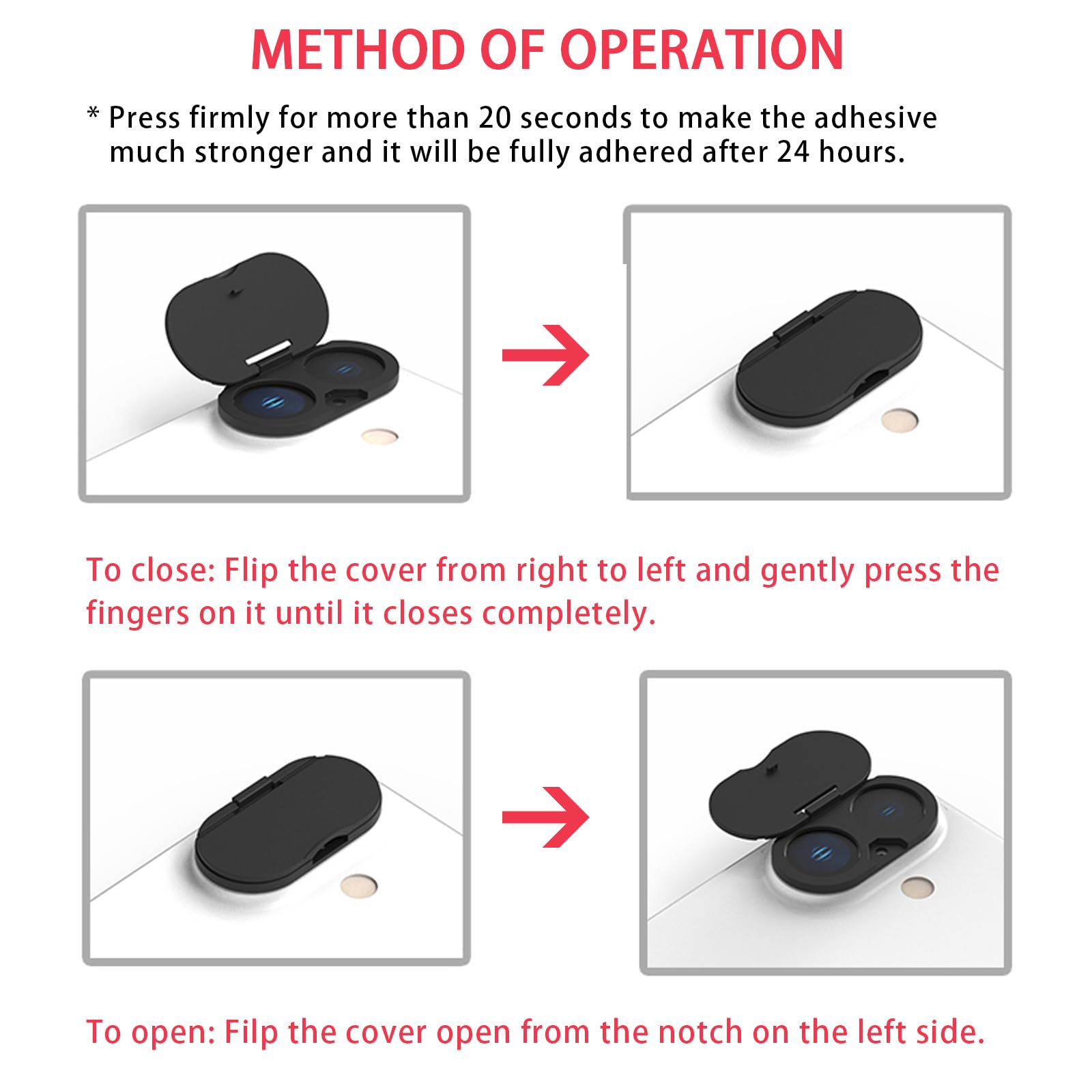 EYSOFT Privacy Cover Compatible For IPhone 16 Pro/iPhone 16 Pro Max With Front Camera Cover,Protect Privacy And Security But Not Affect Facial