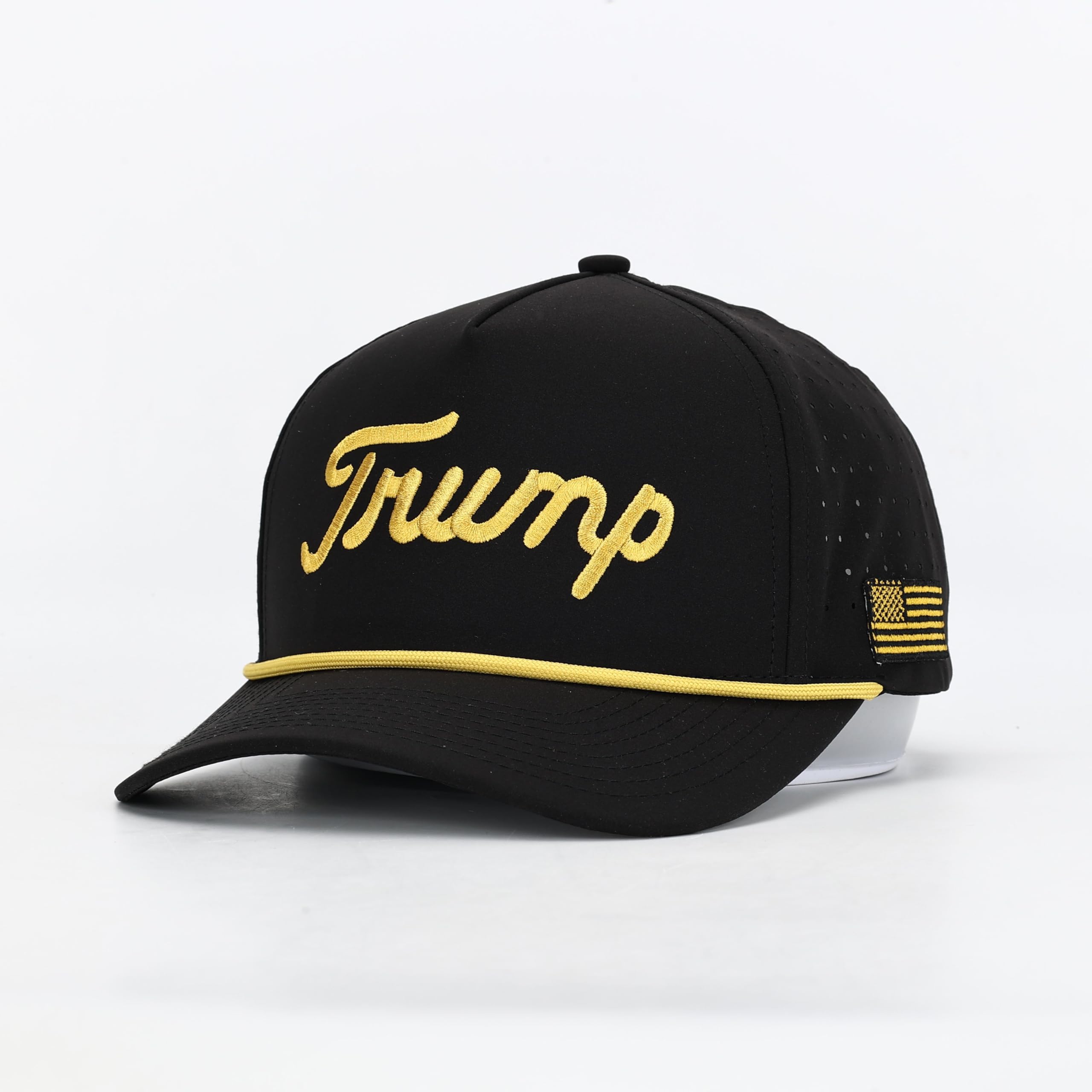 Curves &amp; Clubs Trump Golf Hats – One Size Adjustable Men’s Hat – Breathable &amp; Durable Trump Rope Hat - Perfect Golf Gift