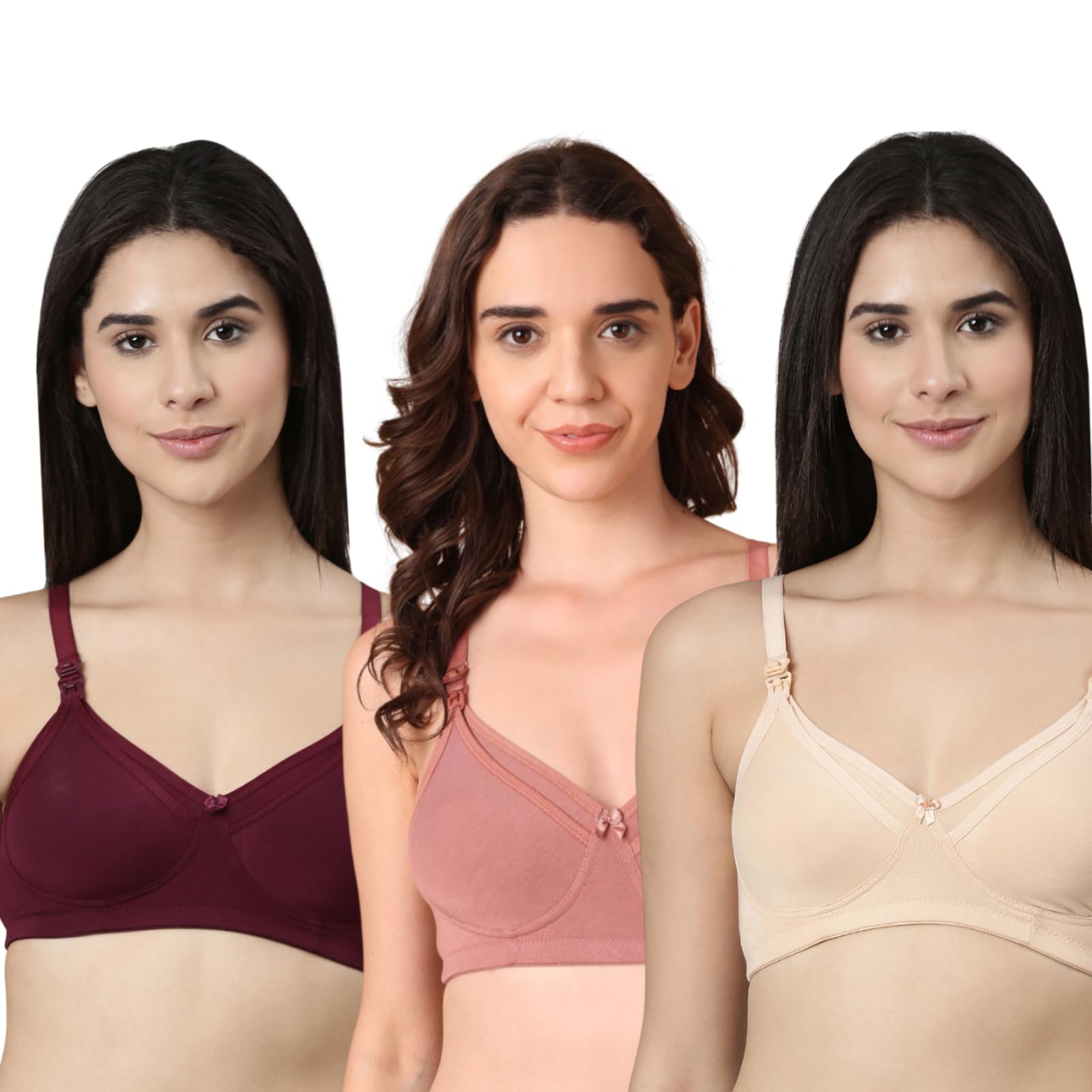 THE MAMA KLUB Maternity Nursing Bra | Feeding Bra | Nursing Bra for Women | Non Padded Bra for Women | Bamboo Soft Fabric.-image-7