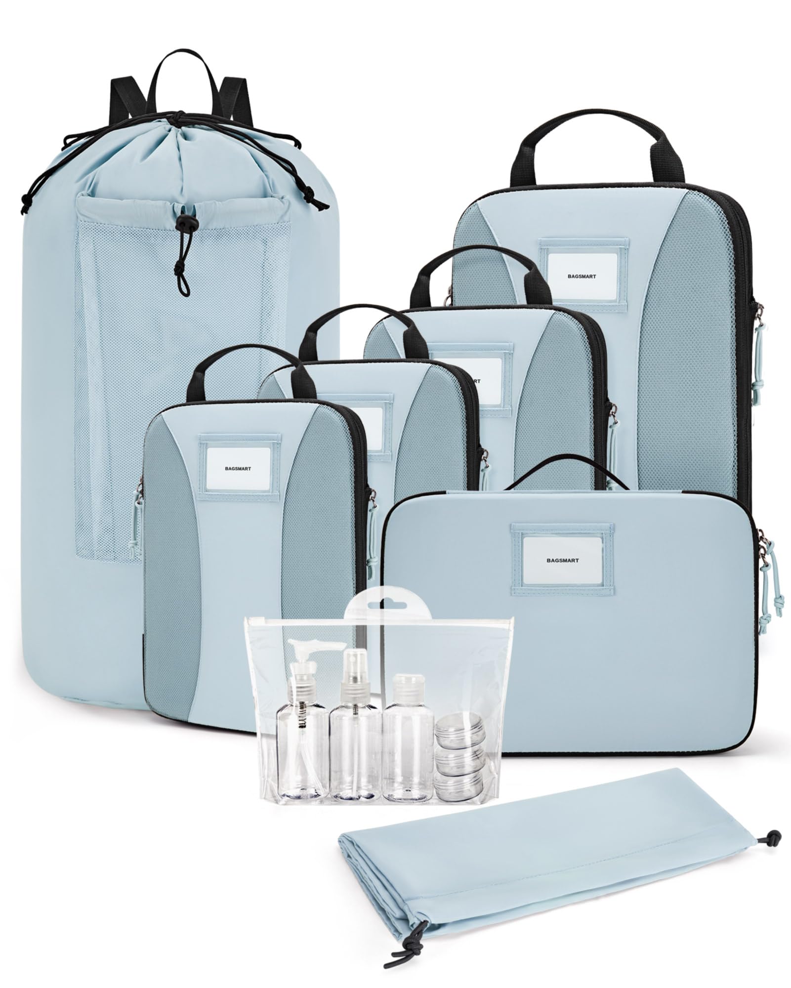 BAGSMART 6 PCS Compression Packing Cubes