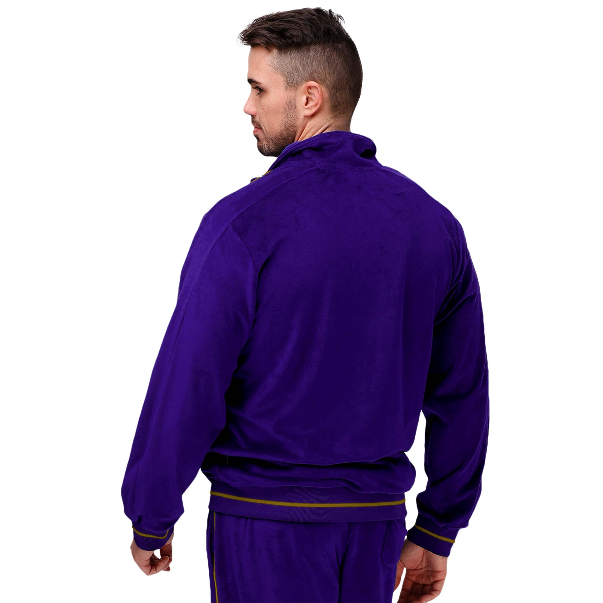 FOCO Men's Baltimore Ravens NFL Logo Tracksuit Soft Velour Sweatsuit Zip Up Jacket Top, Team Color