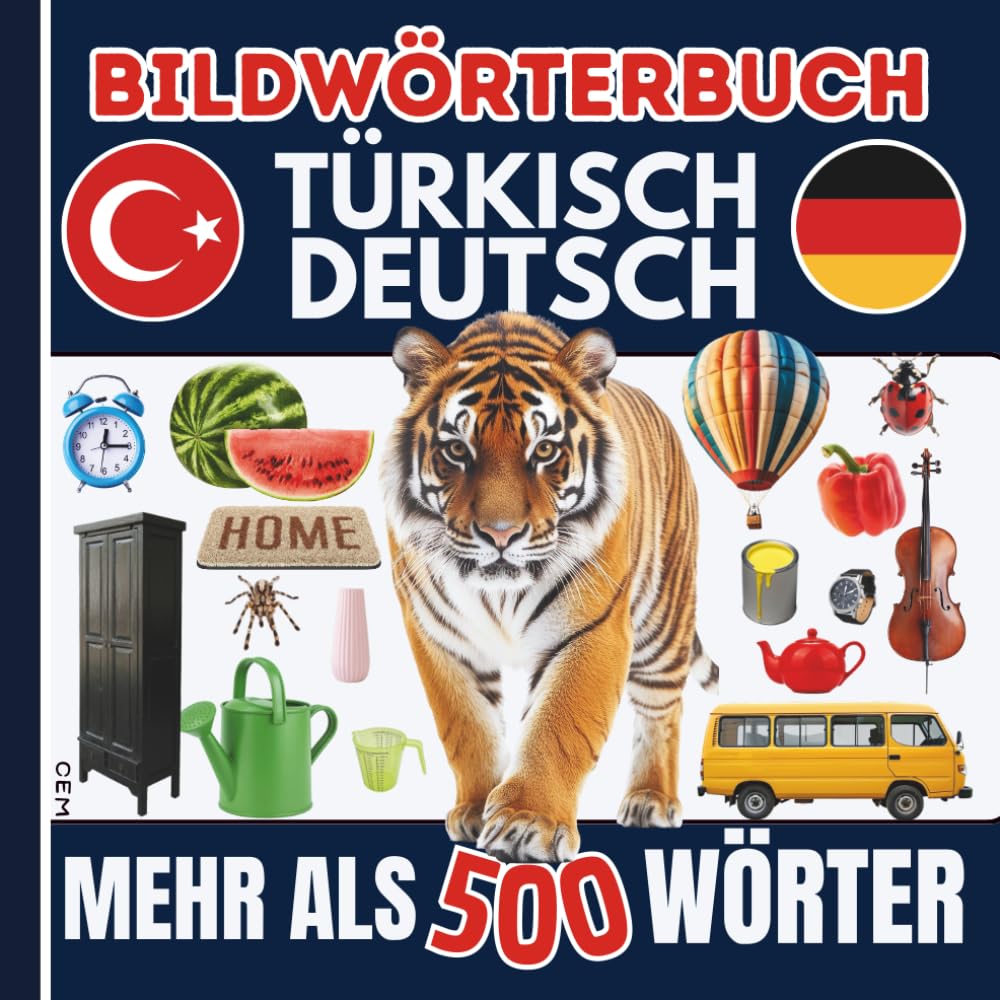 Bildwörterbuch Türkisch Deutsch – Der visuelle Grundwortschatz für Kinder und Anfänger: Über 500 bebilderte Wörter – Ideal für den ersten Sprachkontakt, Vorschule und visuelle Lerntypen