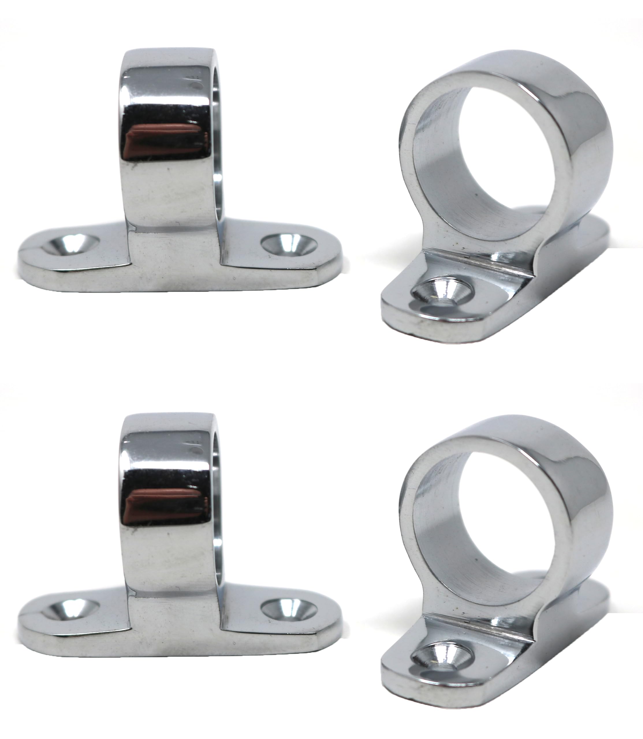 Fixte Sash Window Lift Ring Style Pull In Chrome (Pack Of 4)