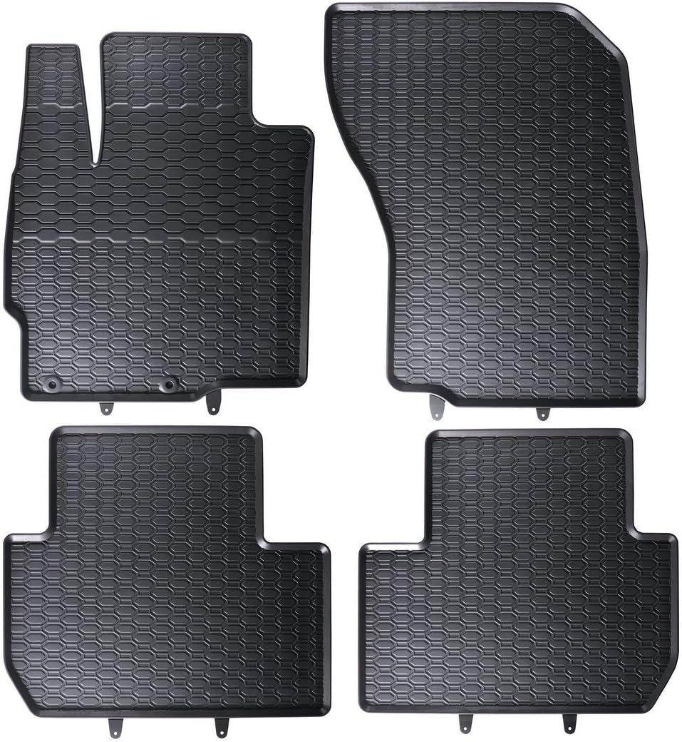 Geyer and Hosaja rubber car floor mats, 1199168210011 complete set, black