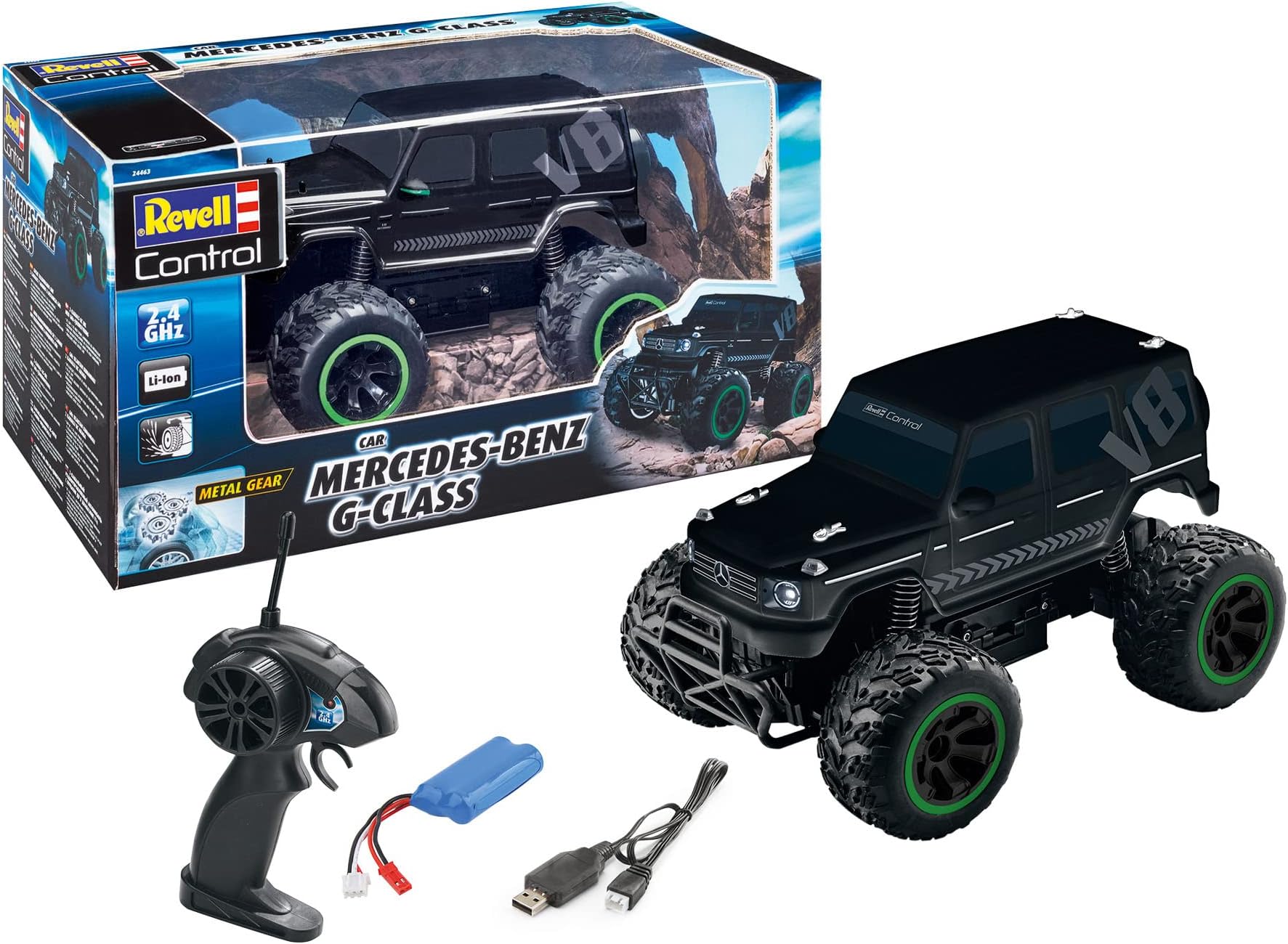 Revell Control 24463 RC Car Mercedes G-Class Radio Controlled, Black