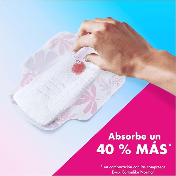Evax Liberty Normal Compresas Con Alas, 96 unidades, No Notarás Que Las Llevas - 4
