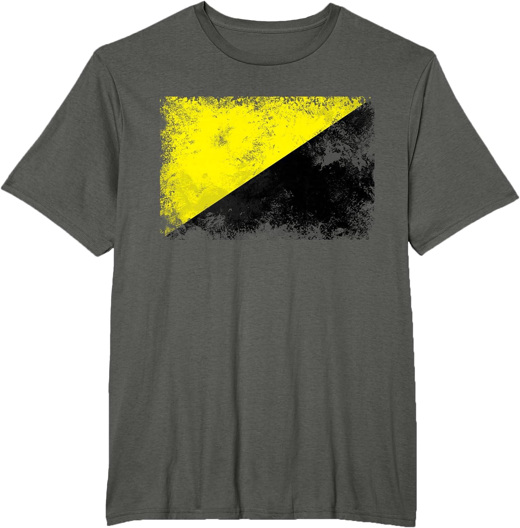 Anarcho Capitalist Distressed Flag Tee AnCap TShirt T-Shirt