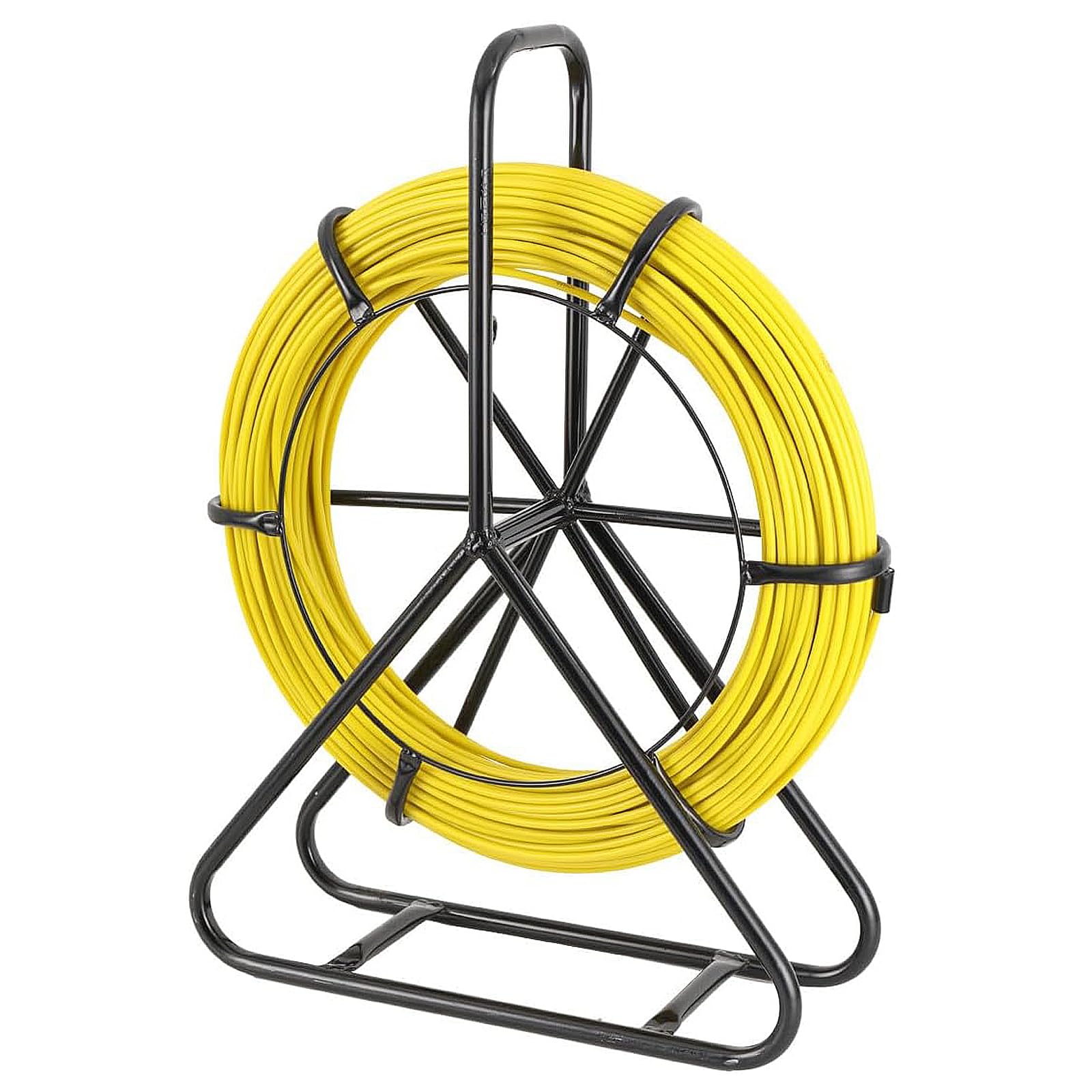 6mm x 100m Sonda Passacavi in Fibra di Vetro, Strumento per l'Installazione di Cavi Elettrici in Fibra di Vetro, Infilatore per Cavi per Condutture