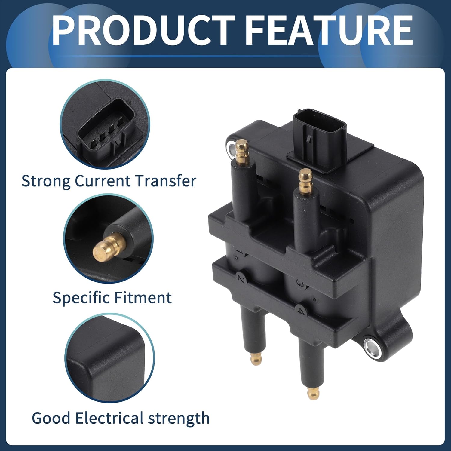 Ignition Coil Ignition Coil Pack No.22433AA570 for Subaru Outback 2000-2005 H4 2.5L