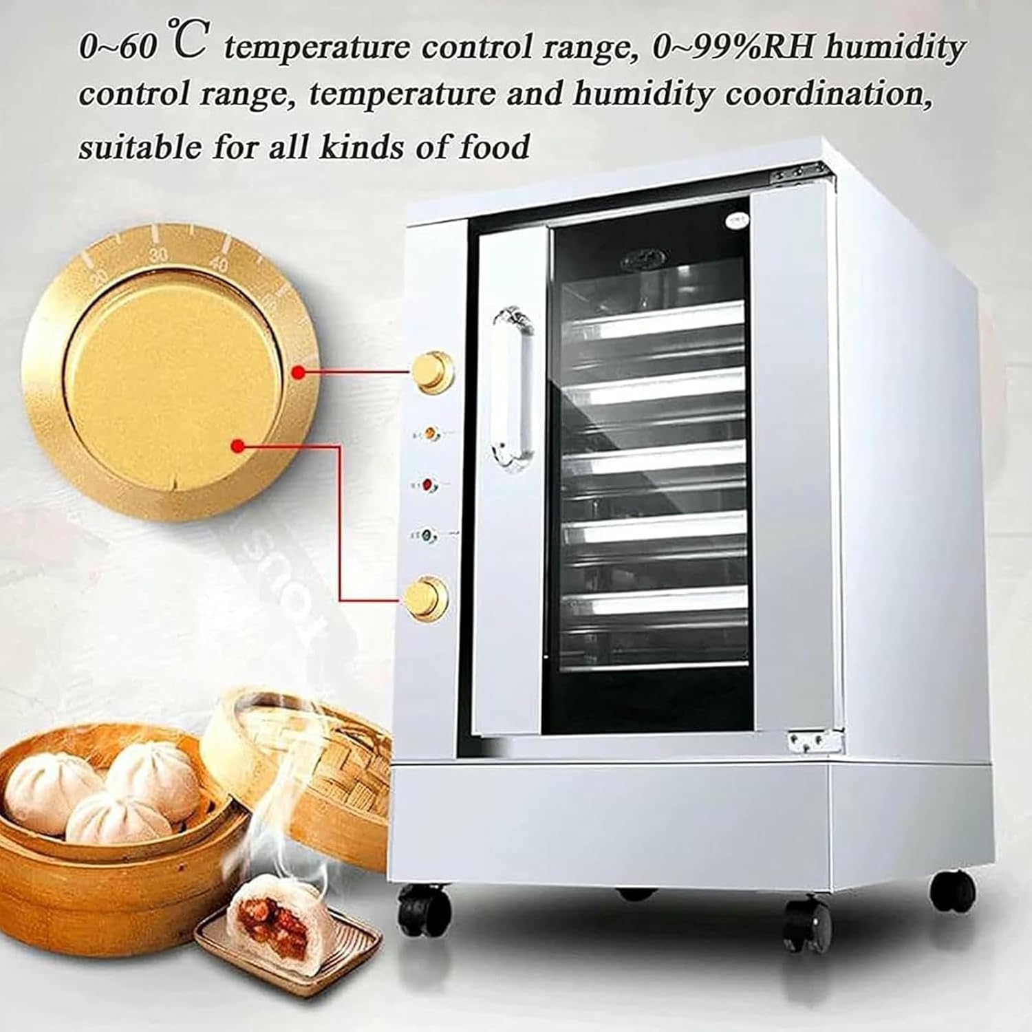Fermentation Machine Commercial Bread Fermentation Tank 0-60℃ Precise Temperature Control for Making Bread, Yogurt, Wine, Sauerkraut, Rice Wine~/