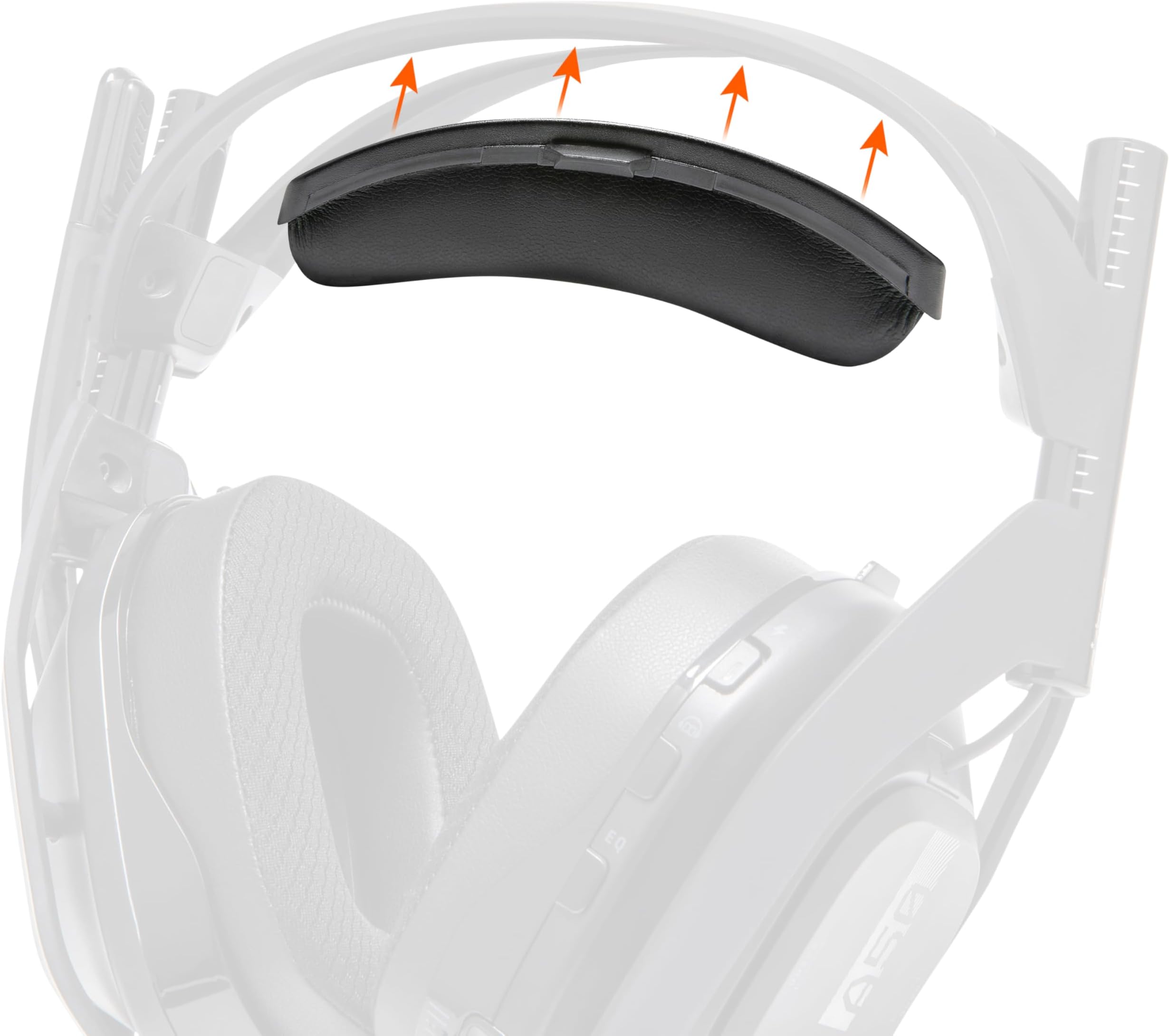 WC BandZ A50 - Improved Headband Replacement Kit for Astro A50 Gen 4, Gen 5 and A50X by Wicked Cushions | Improved Comfort, Style and Easy Installation | Black