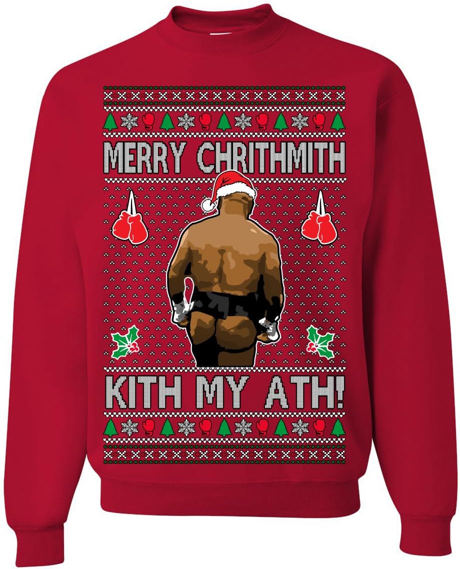 Wild Bobby Merry Chrithmith Ugly Christmas Sweater Unisex Crewneck Graphic Sweatshirt