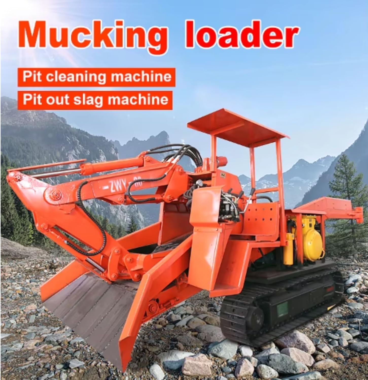 Underground Mining Loader Electric Crawler Shovel, Coal & Rock Scraper, Tunnel Equipment for Sale, Coal, Rock Shovel, Slag Raking & Mucking Loader Machine