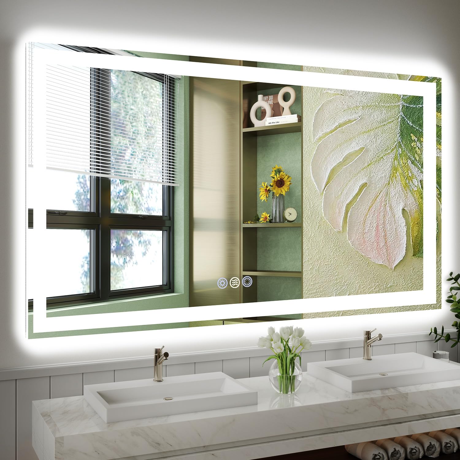 Callsky 60x36 LED Bathroom Mirror