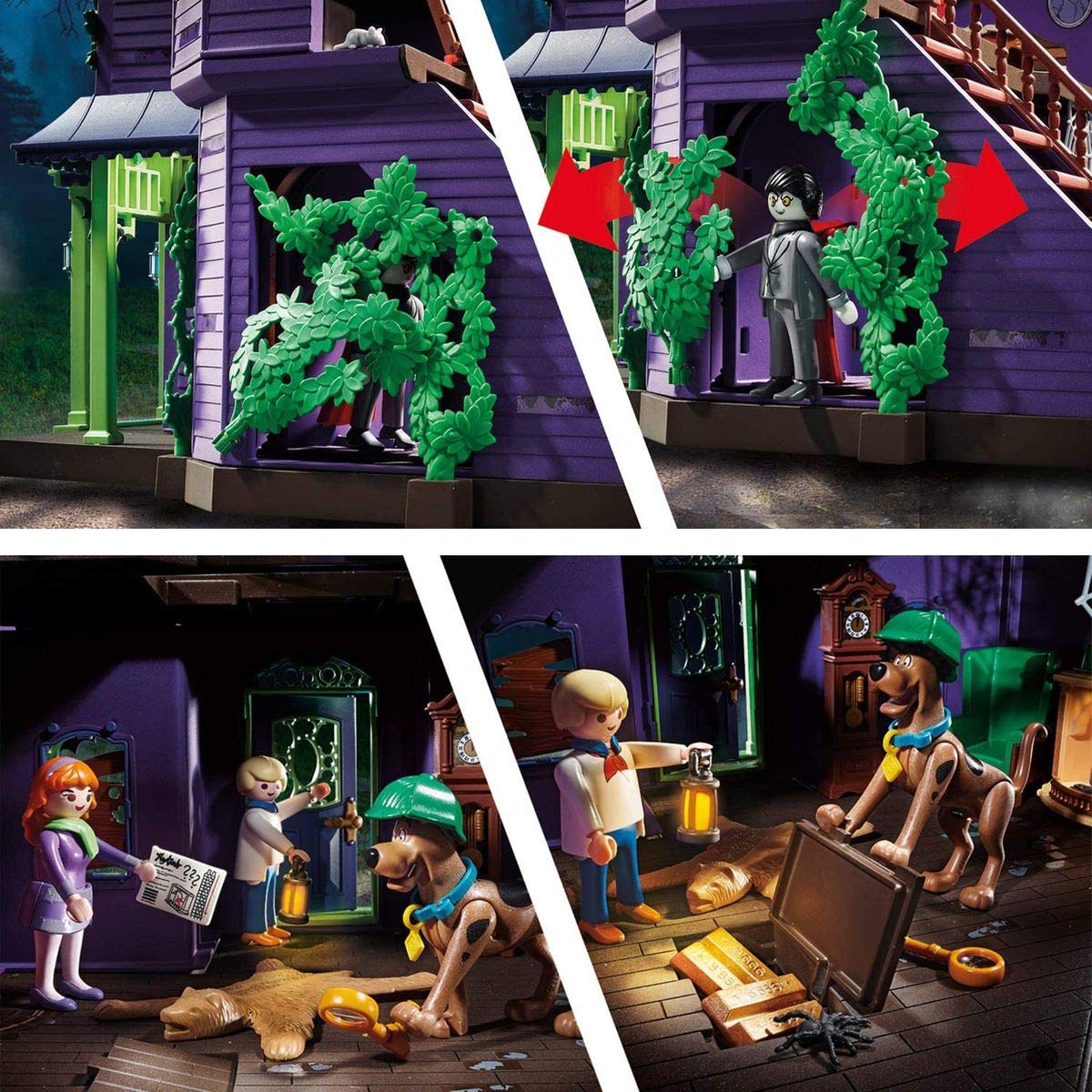 PLAYMOBIL SCOOBY-DOO! 70361 Abenteuer im Geisterhaus, Mit Licht- und Soundeffekten, Ab 5 Jahren