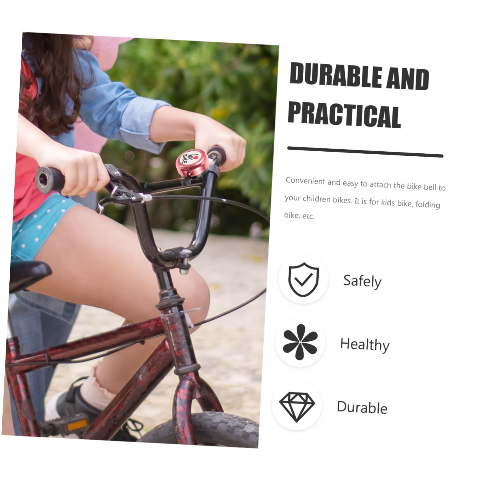 BRIGHTFUFU 1Set Cartoon Bike Bell Easy to Install Bike Horn for Cute Animal Design for Bicycles Scooters Tricycles Enhances Safety Awareness for Boys