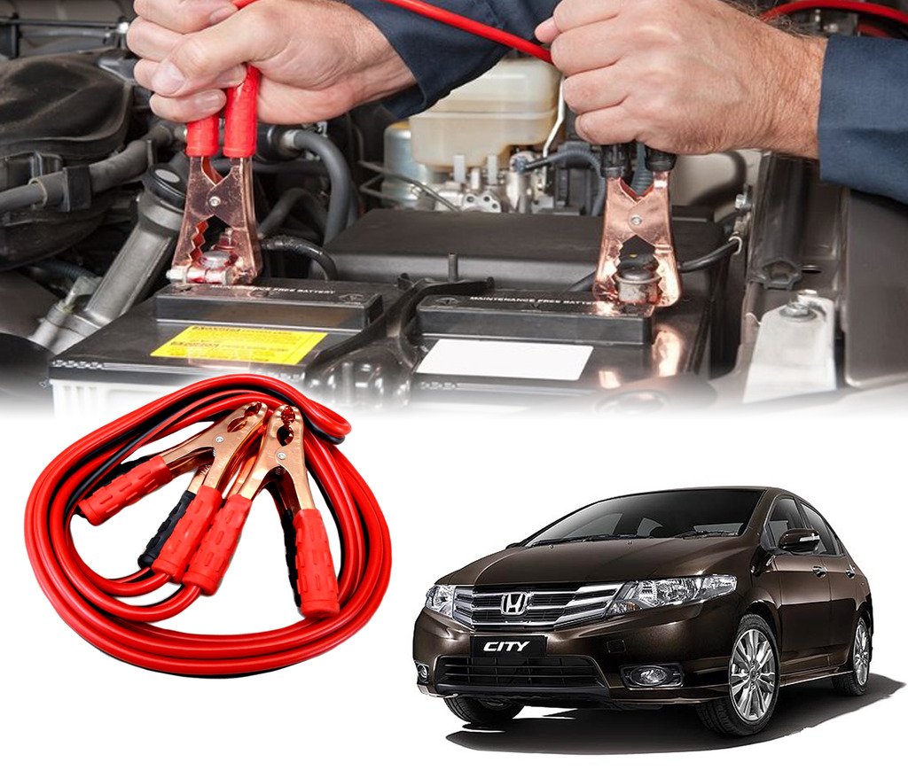 Auto Pearl Car 500 Amp Heavy Duty Jumper Booster Cables Anti Tangle Copper Core 6Ft for - City-image-20