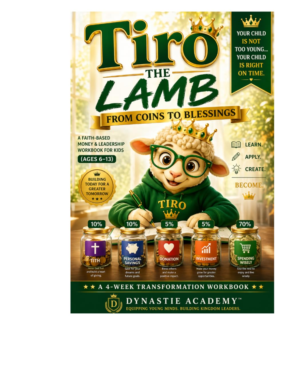 Tiro the Lamb: From Coins to Blessings A Faith-Based Money & Leadership Workbook for Kids (Ages 6–13)