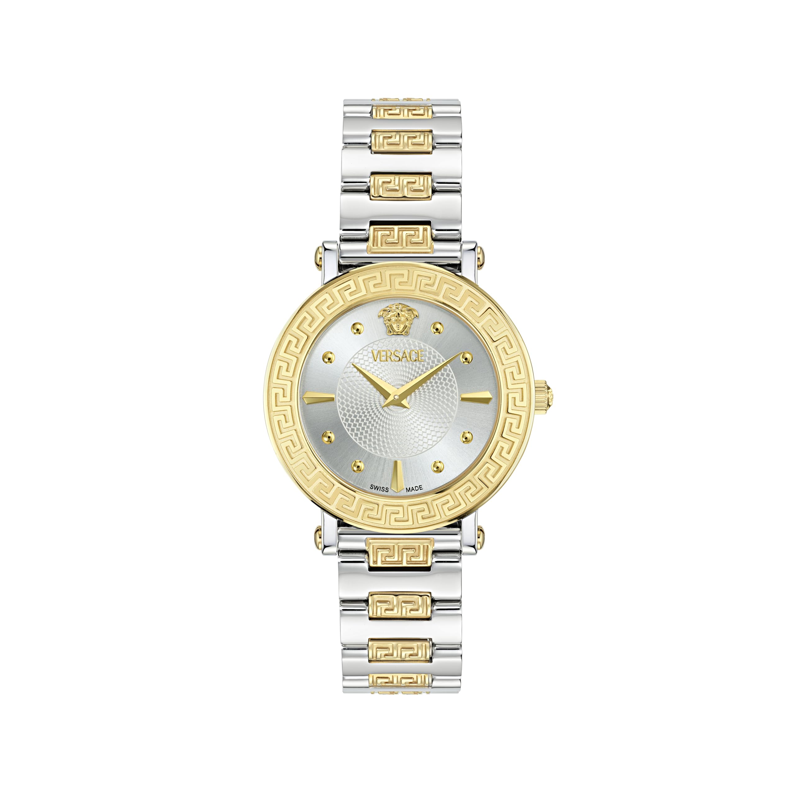 Versace Watches Women's Silver/White Versace Greca Sphere Sunray Watch Ve9c00524 - Stainless Steel / Sapphire