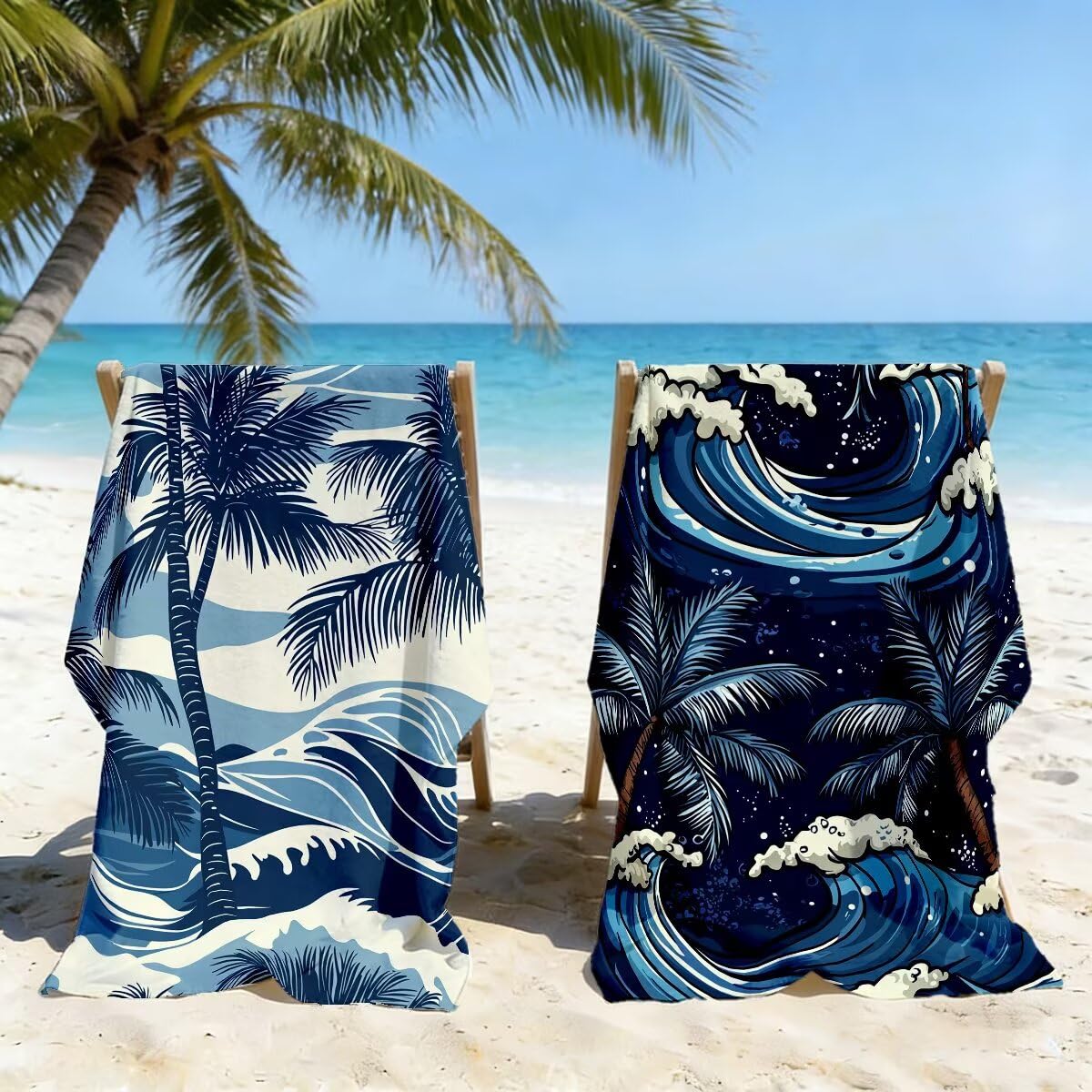 Ręcznik plażowy z mikrofibry, duży ręcznik plażowy 100 x 200 cm 2 sztuki, ręcznik gimnastyczny mężczyźni kobiety odporne na piasek ręczniki plażowe szybkoschnące ręczniki z mikrofibry akcesoria