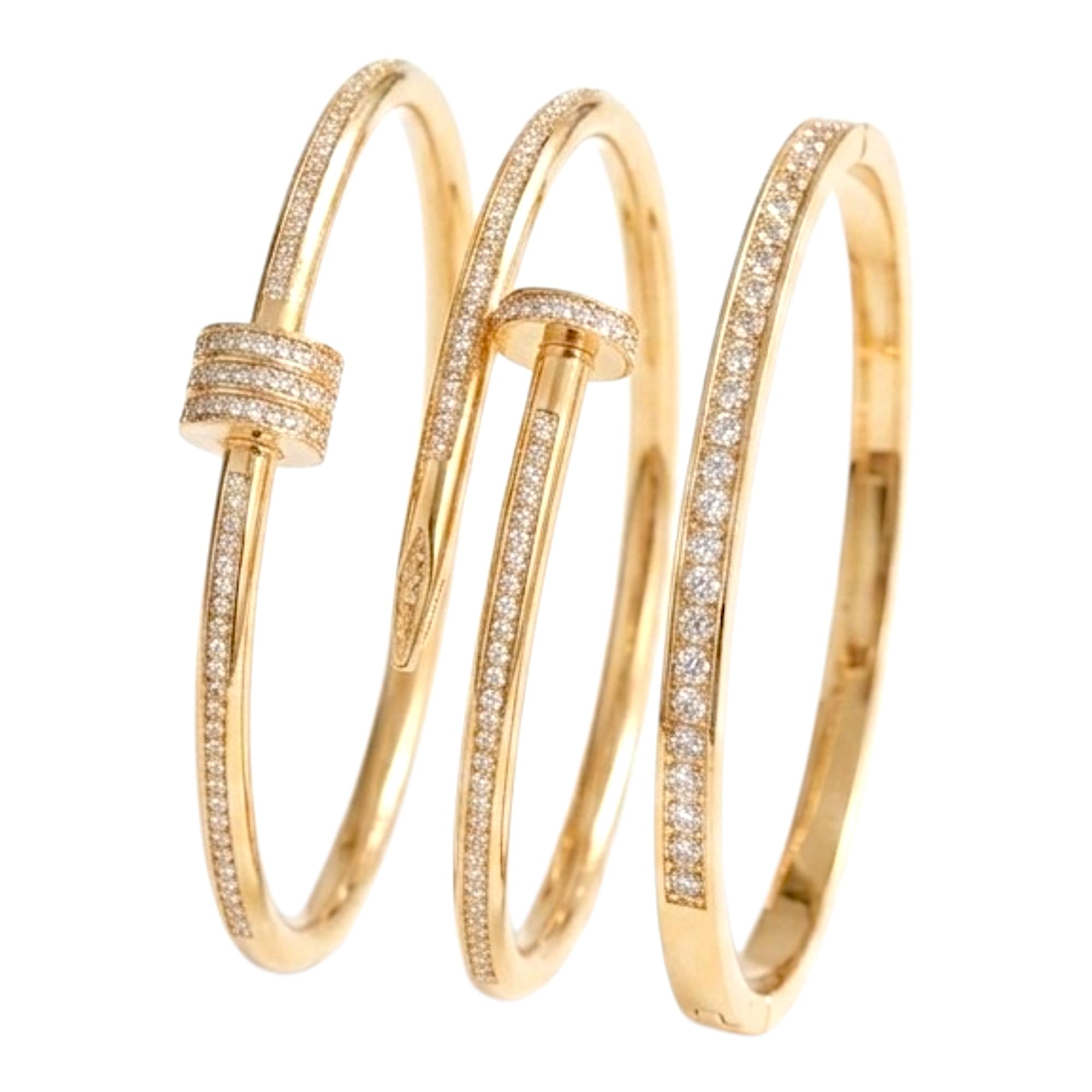 ROYAL NEEDS Gold-Plated Kada Bracelet Bangle for Women, Korean Style Cuff for girls and women |golden bracelets-image-26