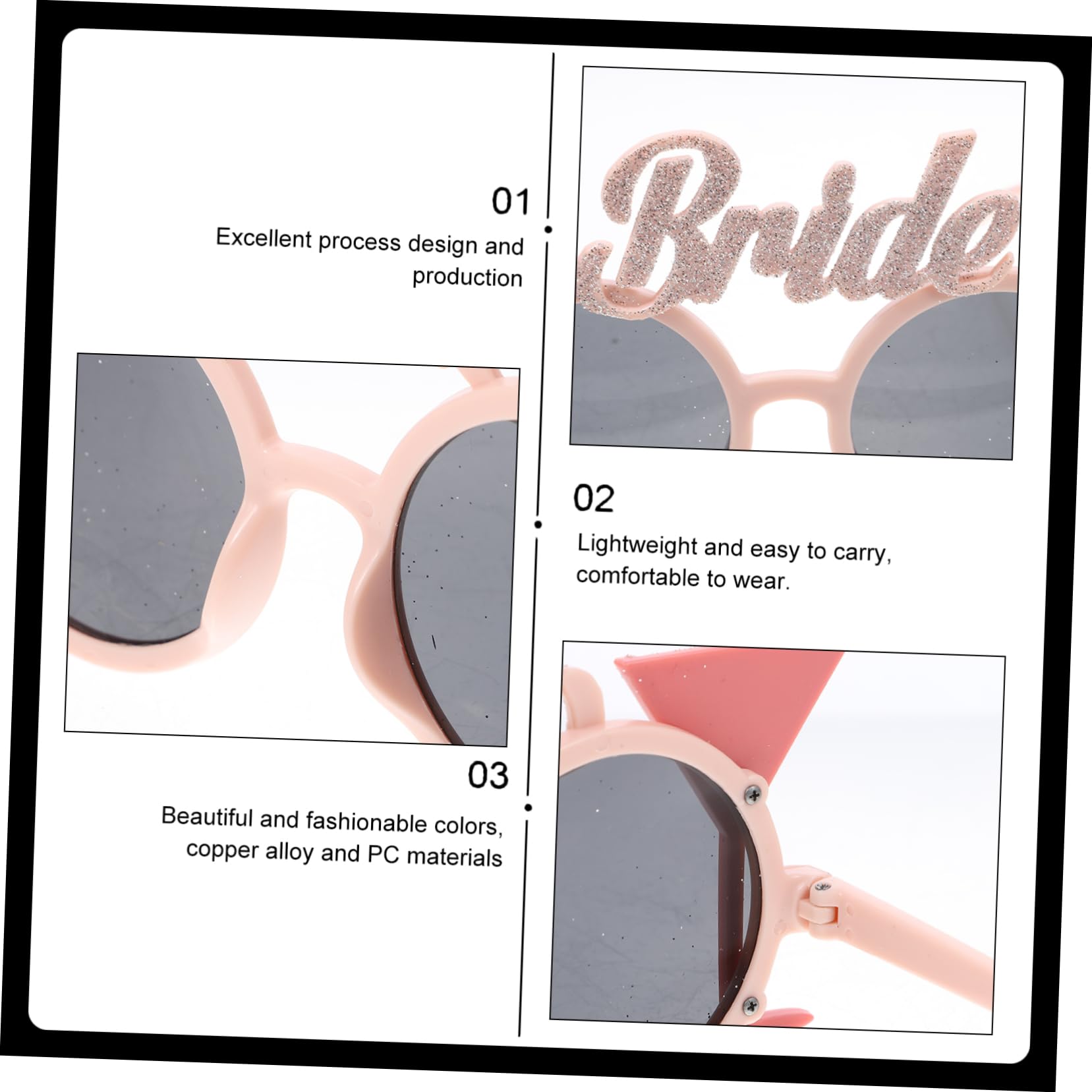 SOIMISS 12stücke Bachelorette Brille Teiliges Für Junggesellinnenabschied Hochzeit Deko Accessoires Leichte Und Tragbare Sonnenbrillen Für Braut Und Gäste Trendige Partybrille Für
