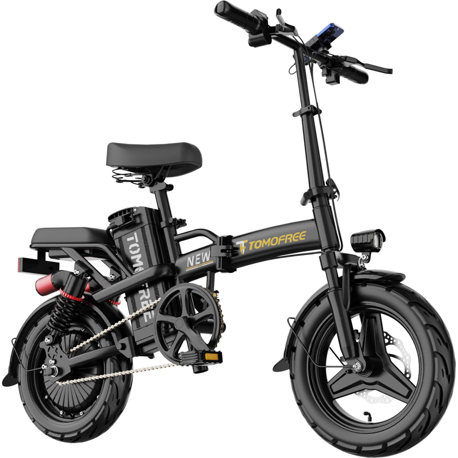 20''/16''/14'' Folding Ebike, Electric Bicycle with 48V 20Ah Removable Battery, 1500W/1200W/1000/800W, 20-30MPH City Commuter Electric Bike, 31-50Miles Range 180-330lbs Load