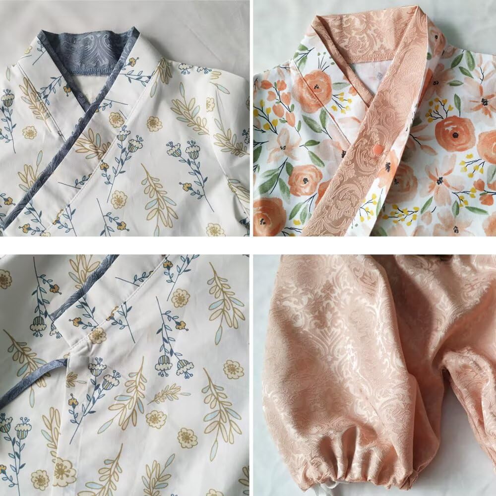 Toddler Boys Girls Kimono Long Sleeve Top Pants Set Baby 2pcs Japanese Kimono Clothes Spring Summer 70-90
