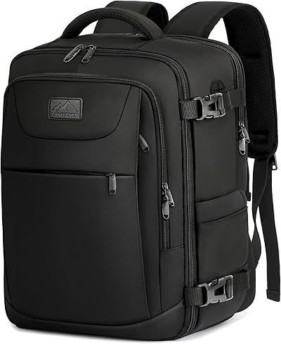 Zaino Ryanair 40x20x25-Zaino da Viaggio-Bagaglio a Mano Aereo Piccolo Borsa da Cabina 20L per Uomo e Donna da Viaggio Lavoro Trekking Scuola,14 Pollici Zaino Porta PC Nero