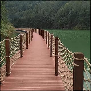 ZGQSW Decorative Hemp Net, Ceiling Wall Hanging Net, Outdoor Security, Cargo Rope, Railing, Balcony, Pet Stairs, Mesh (1 x 3 m x 10ft))